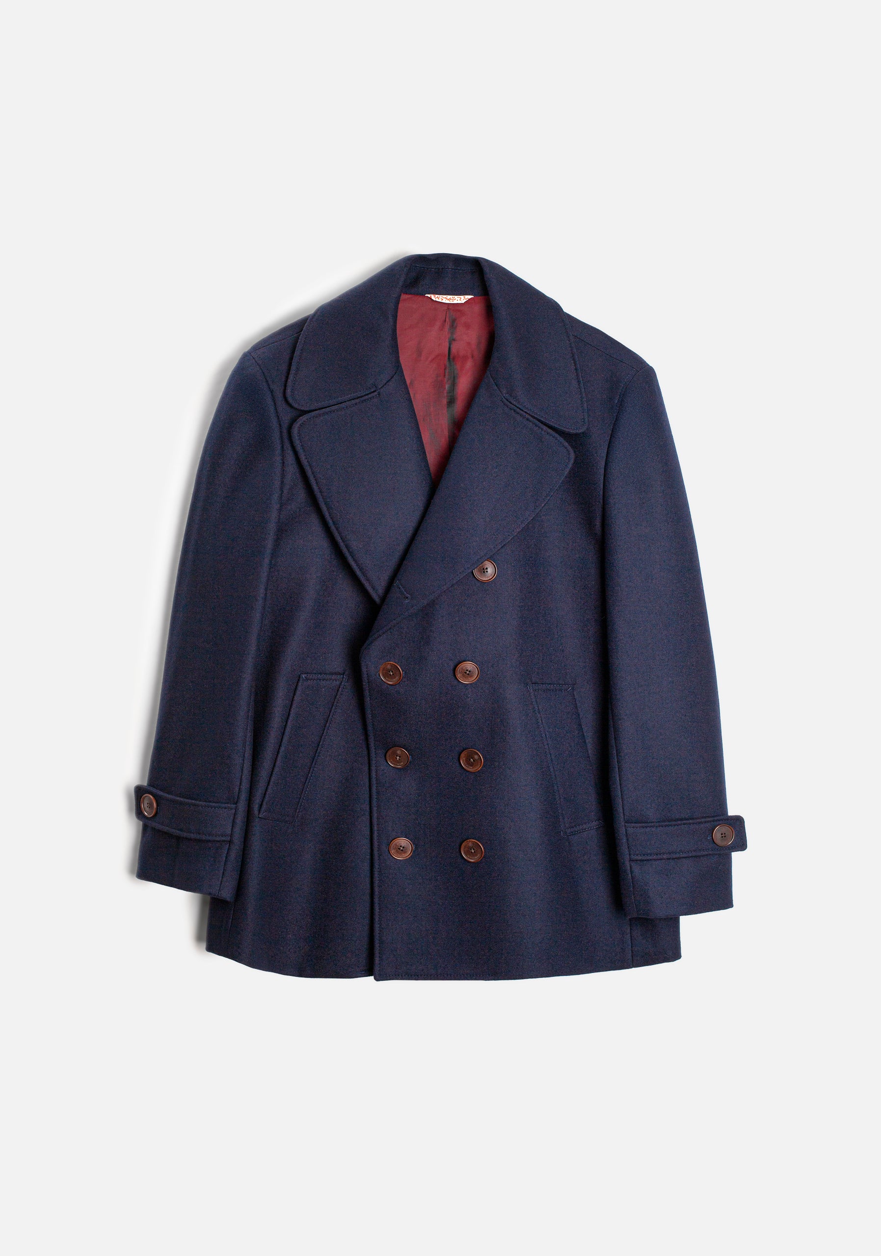 Abrigo Azul Oscuro Hombre Lana 100% Whitman Store