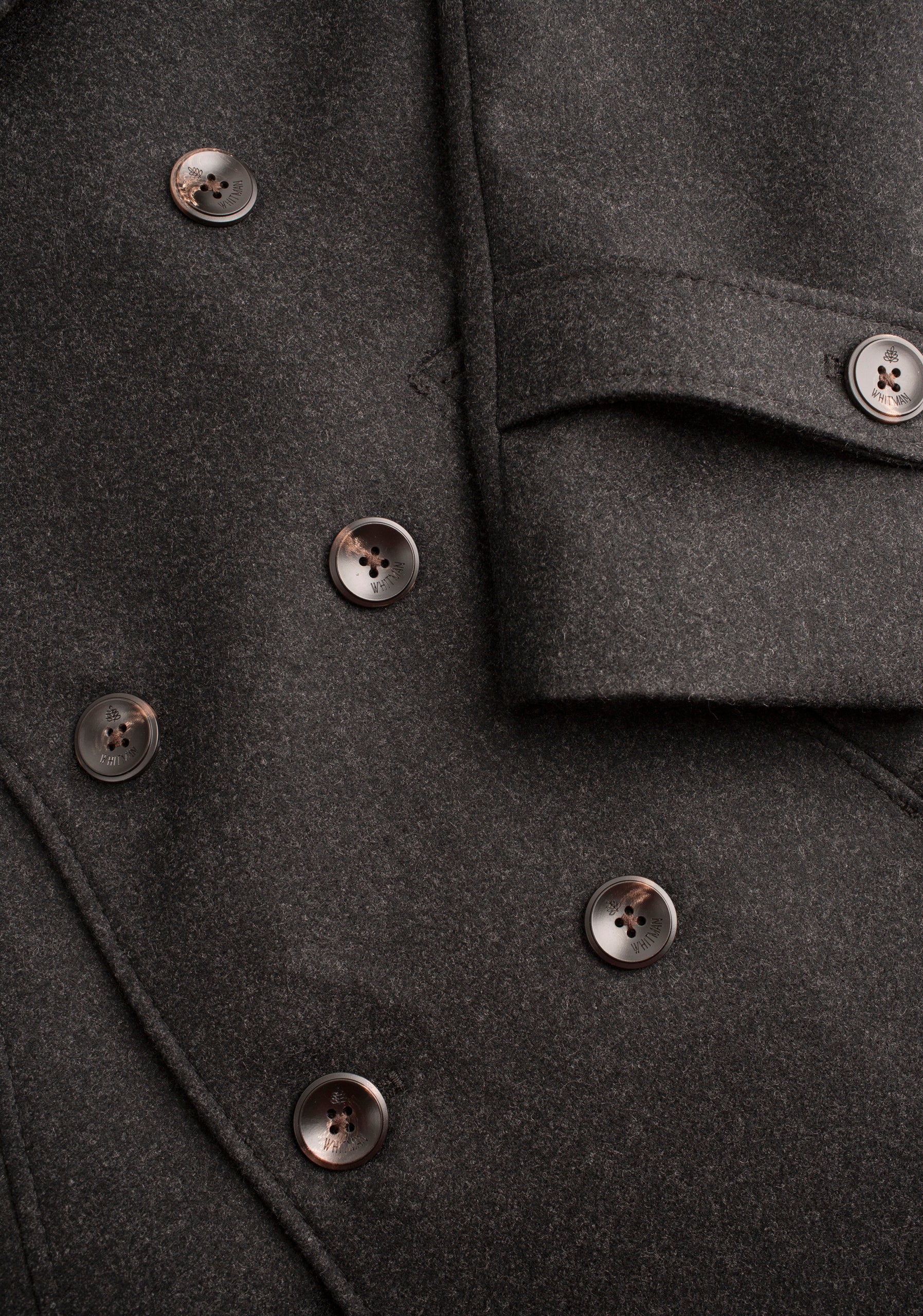 Abrigo H Amarante Gris Osc Jaspe