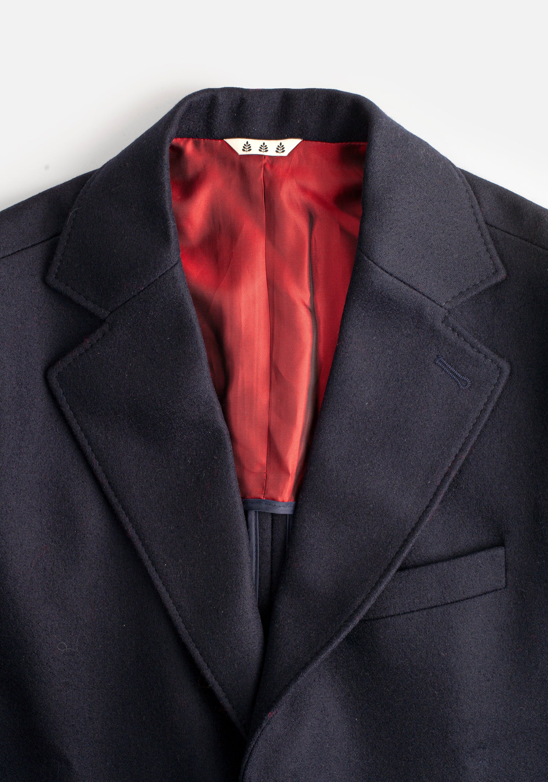 Abrigo H Nuevo Clásico Largo Azul Oscuro