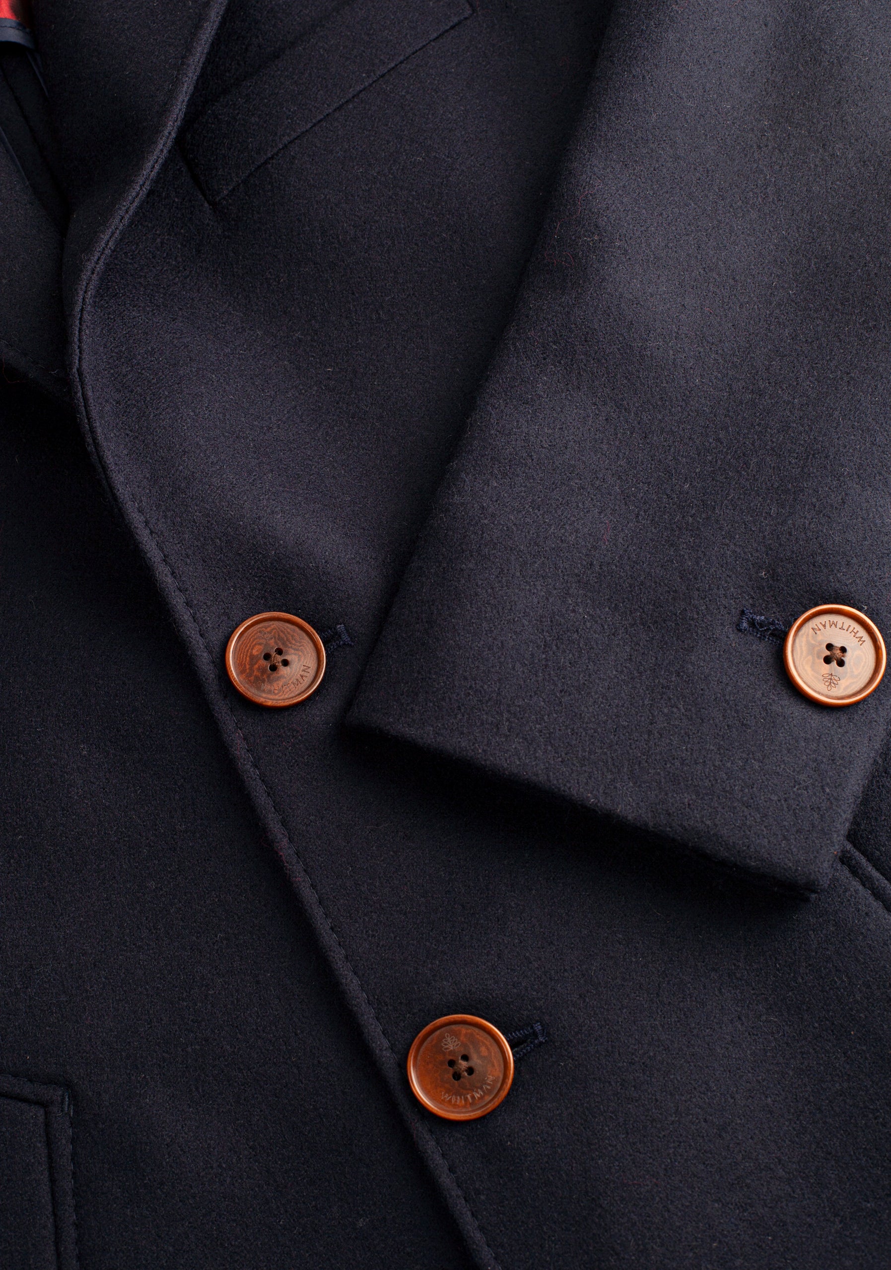 Abrigo H Nuevo Clásico Largo Azul Oscuro