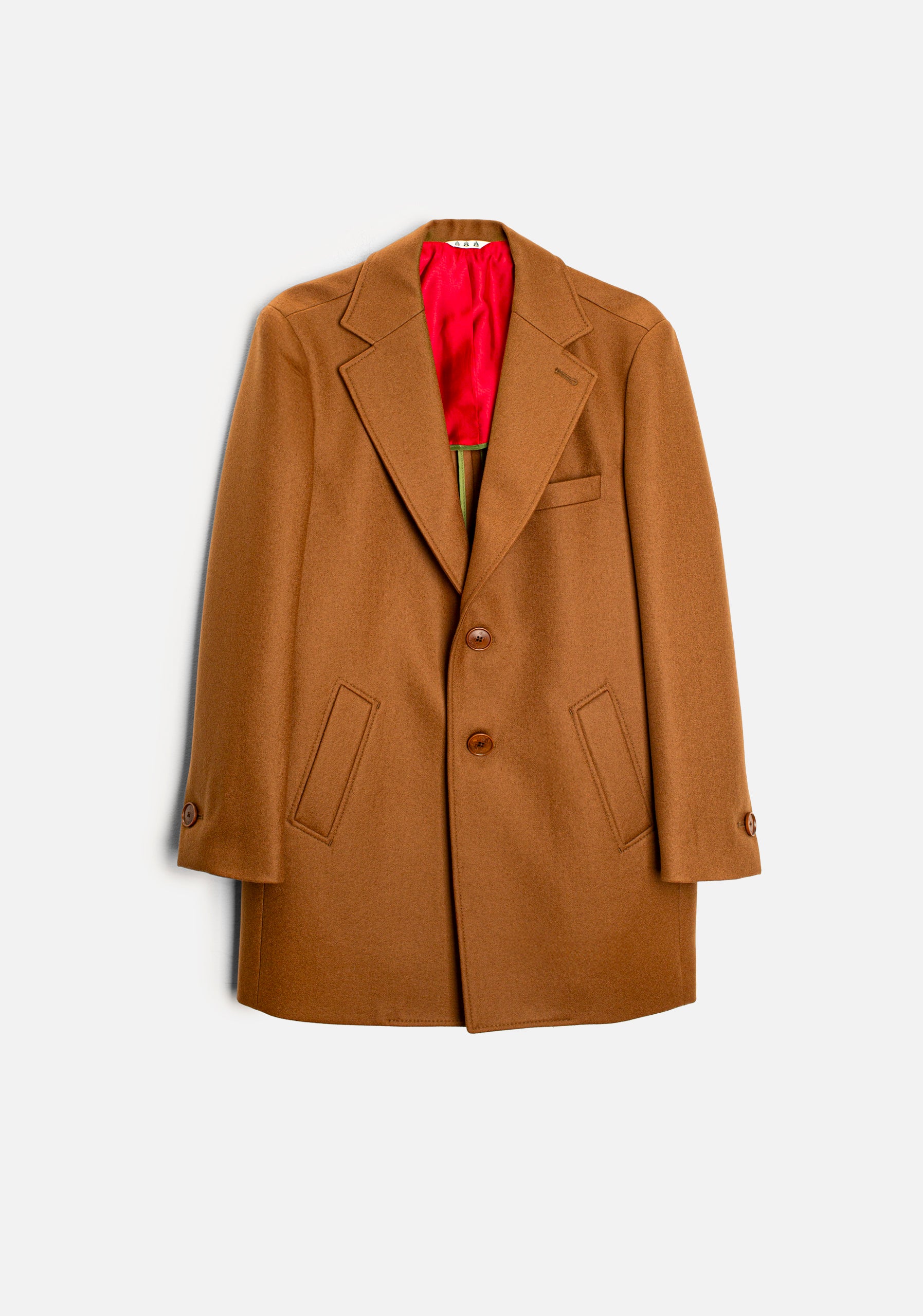 Abrigo H Nuevo Clasico Largo Camel