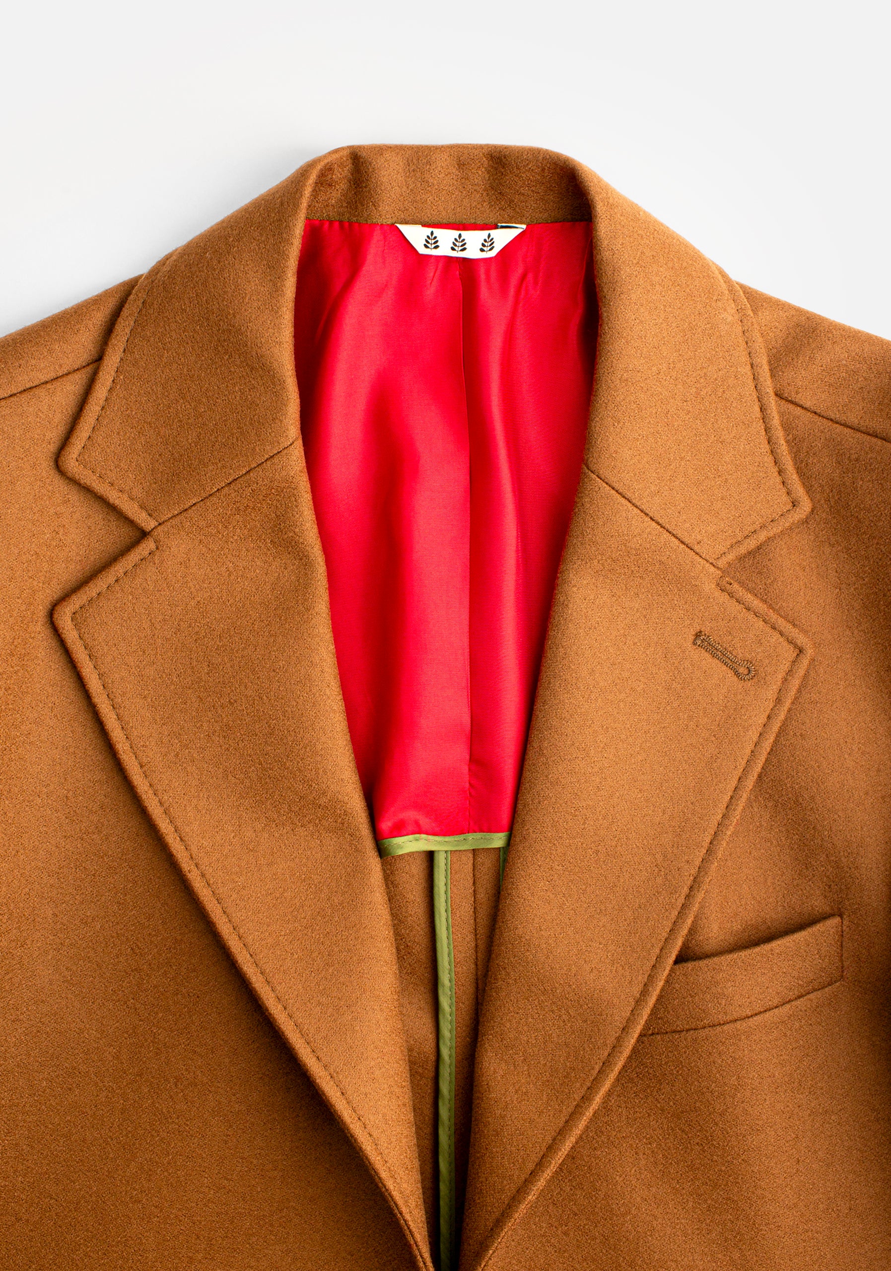 Abrigo H Nuevo Clasico Largo Camel