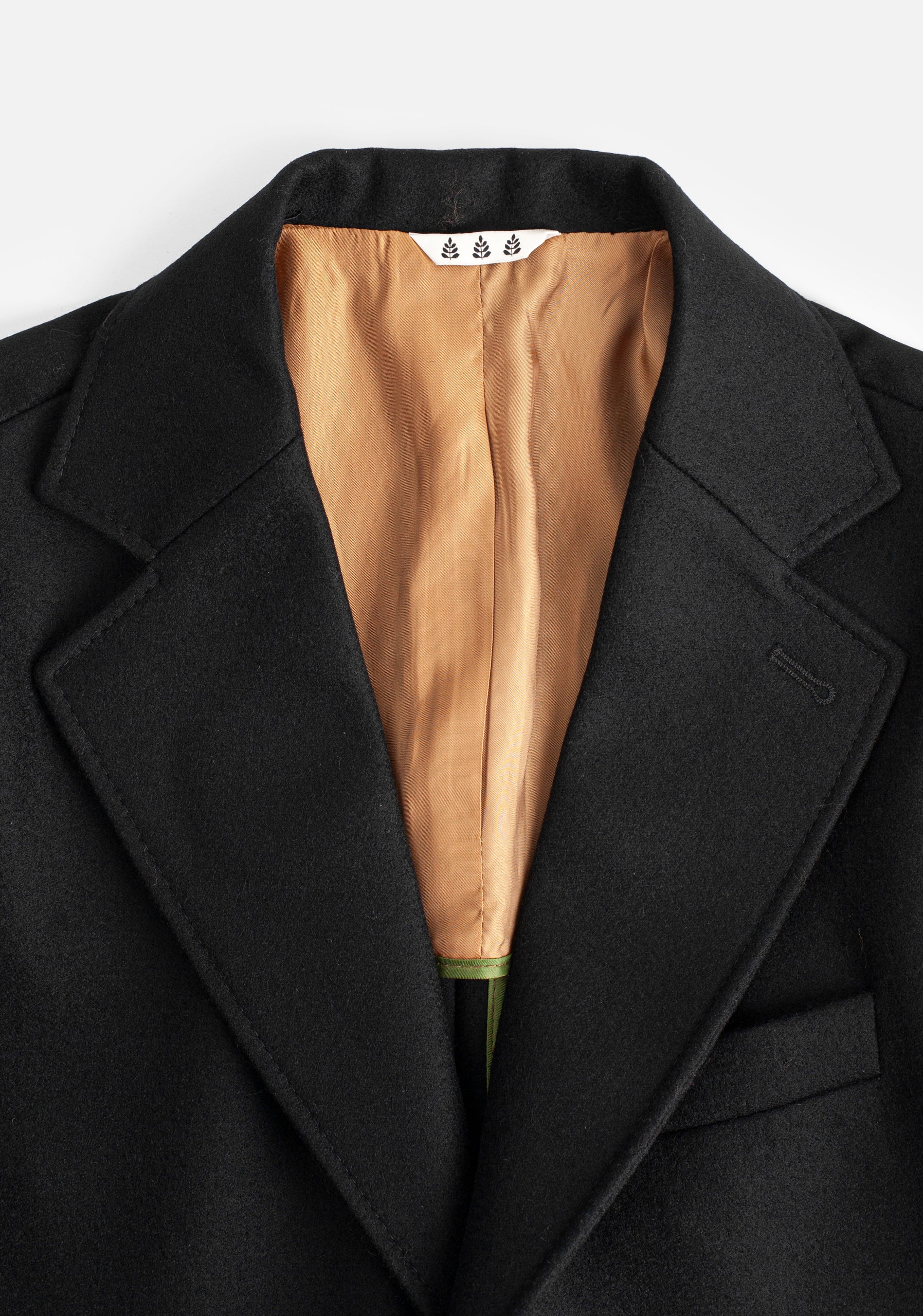 Abrigo H Nuevo Clasico Largo Negro