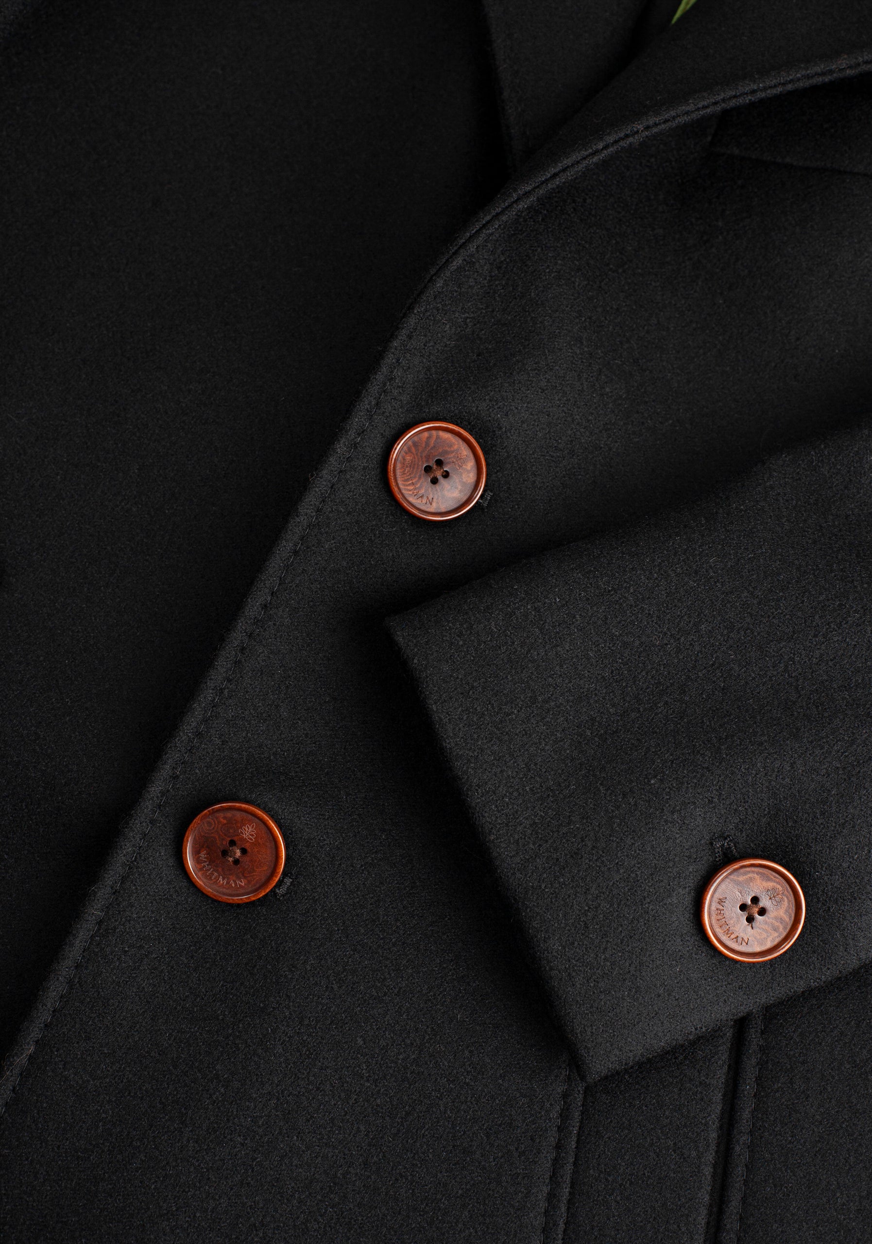 Abrigo H Nuevo Clasico Largo Negro