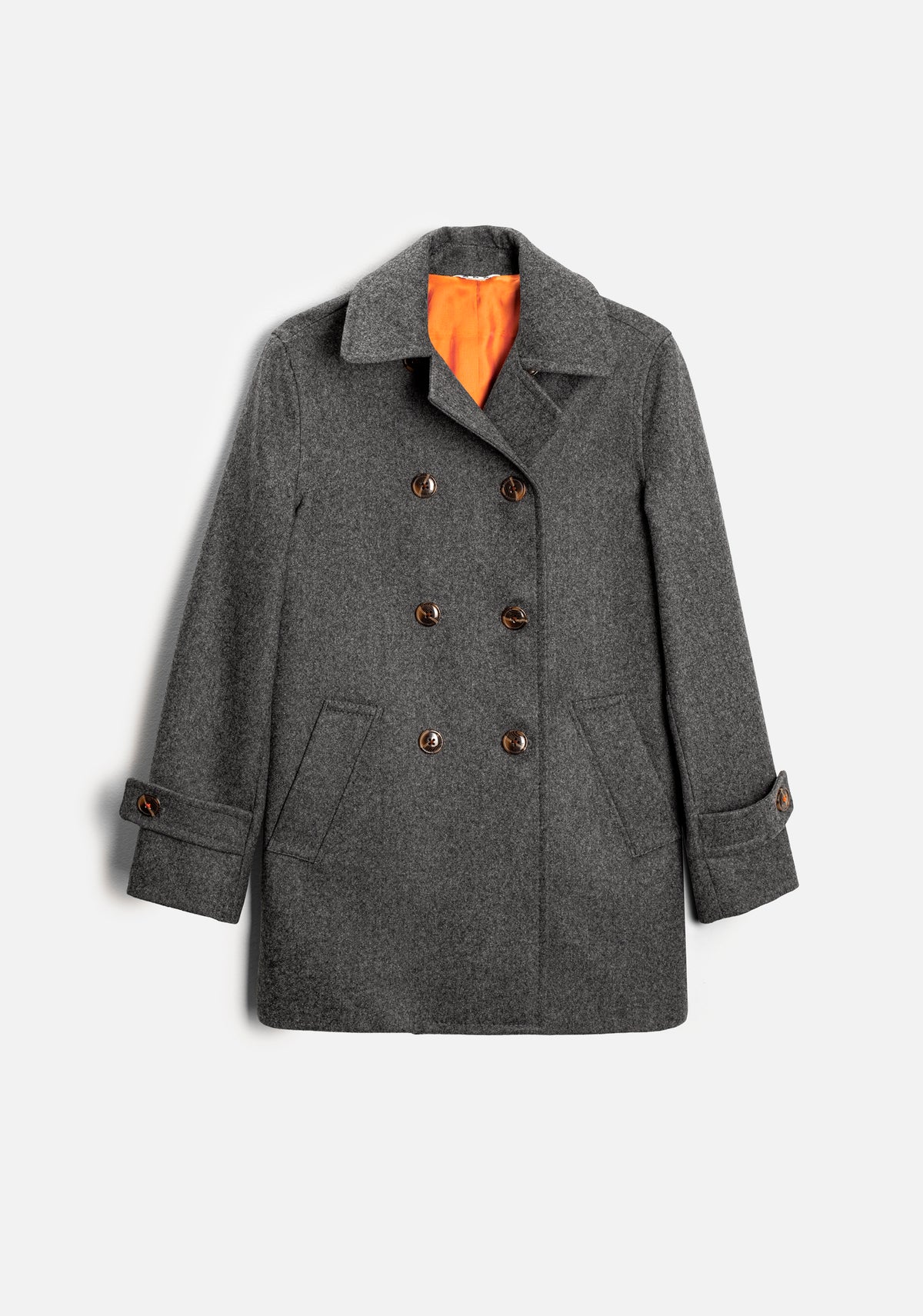 Abrigo M Madeleine Lana Gris Med-1