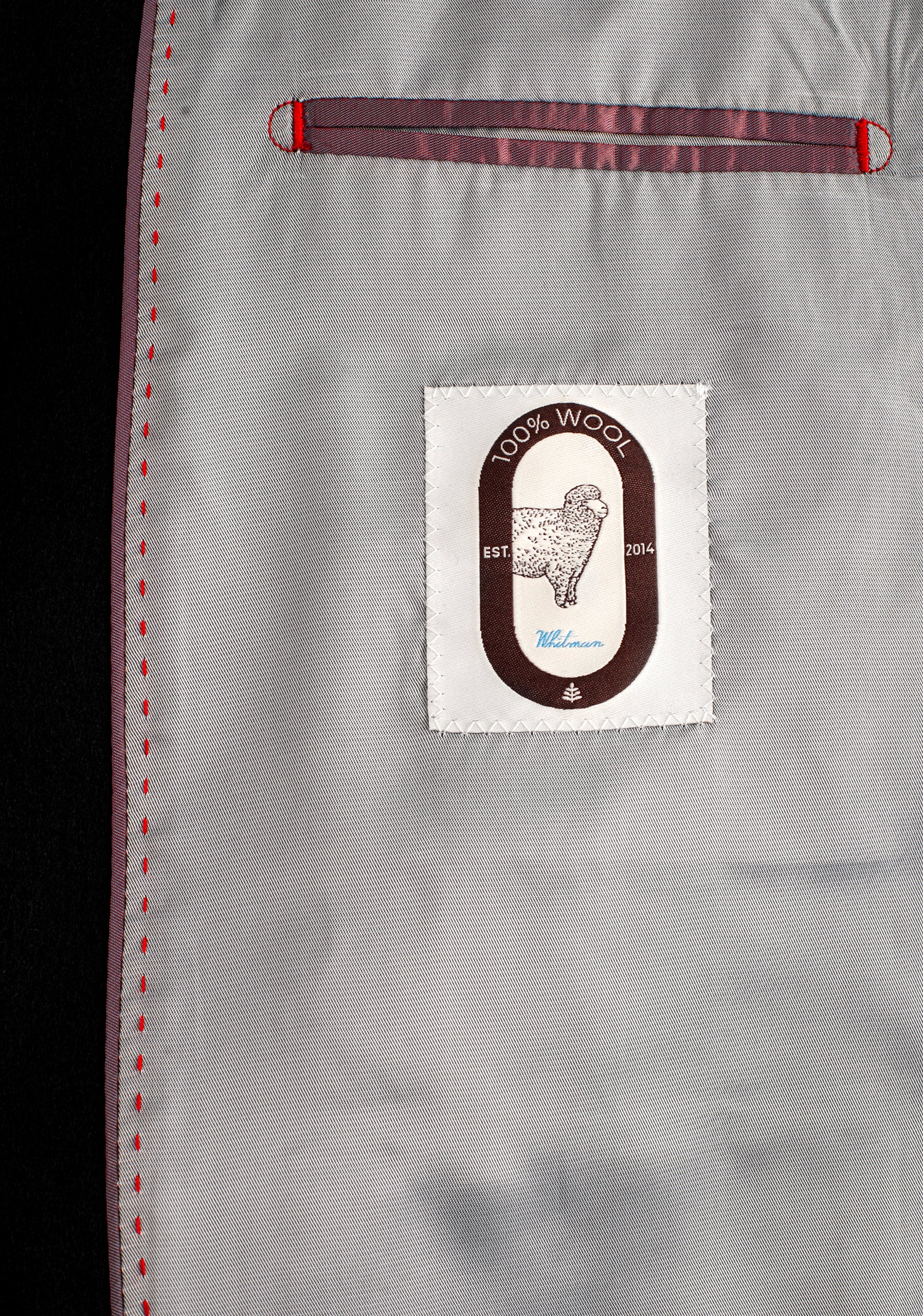 Abrigo M Varenna Unicolor Lana Negro