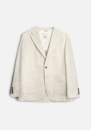 Blazer H Otello Lino Rayas Marfil para hombre