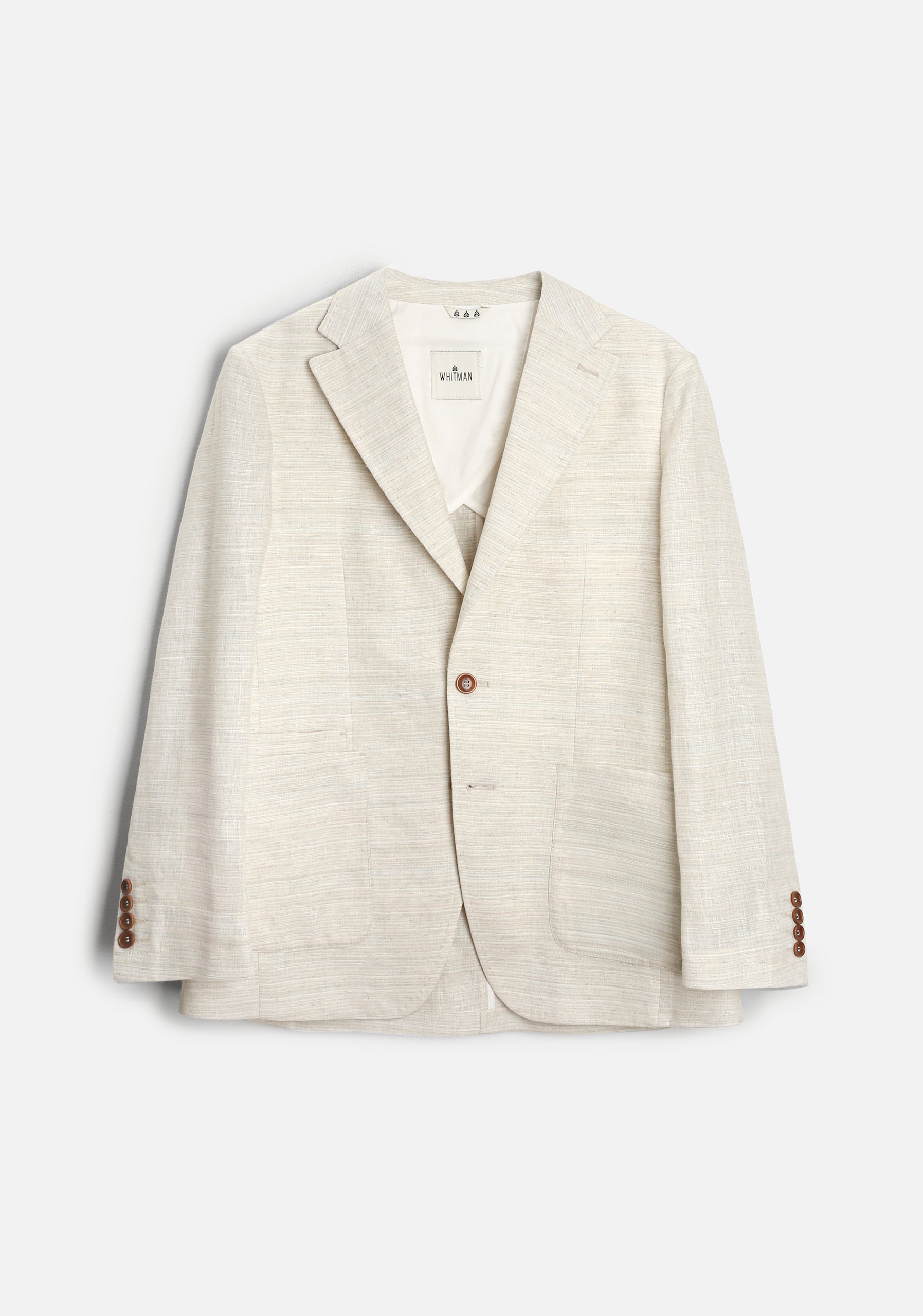 Blazer H Otello Lino Rayas Marfil para hombre