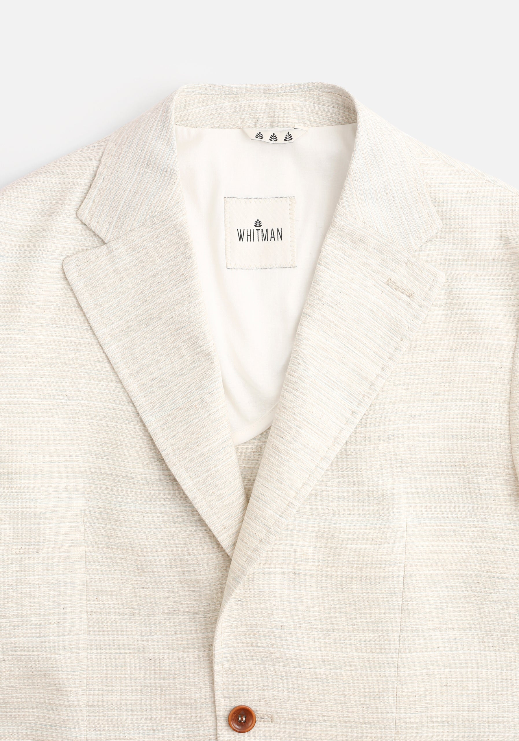 Blazer H Otello Lino Rayas Marfil para hombre