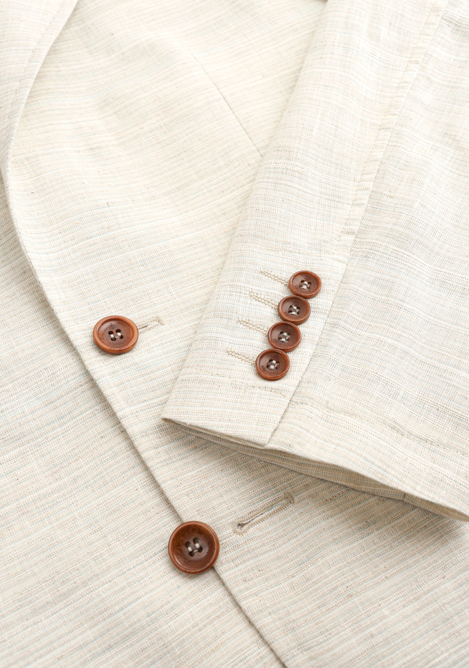 Blazer H Otello Lino Rayas Marfil para hombre