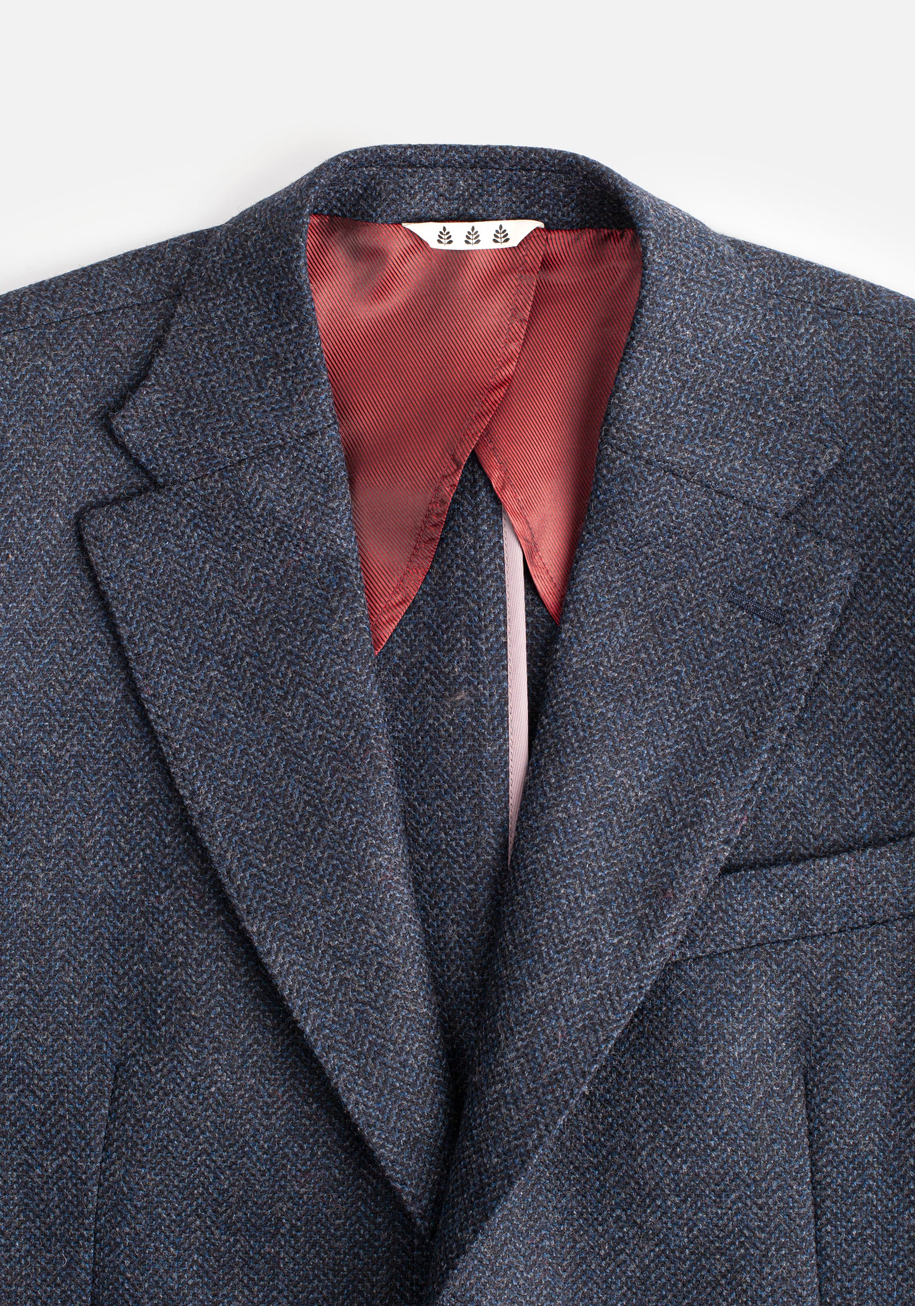 Blazer H Poet Bols Parche Azul Osc. Jaspe