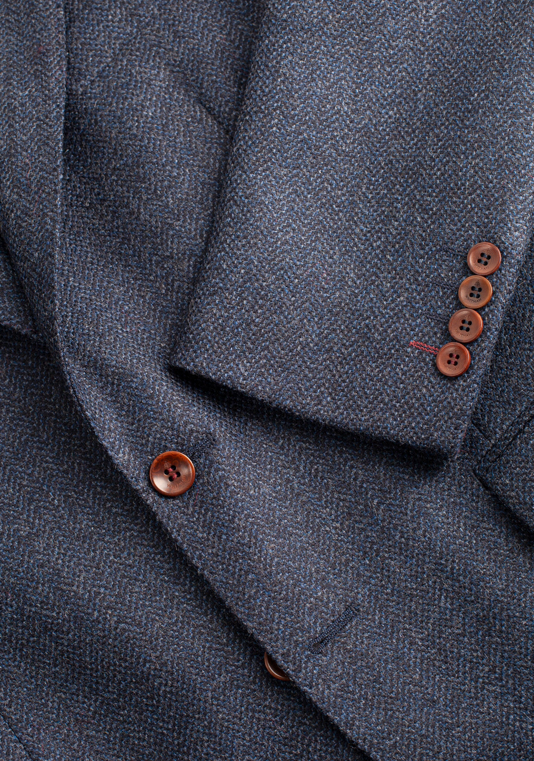 Blazer H Poet Bols Parche Azul Osc. Jaspe