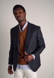 Blazer H Poet Lana Gris Medio Jaspe