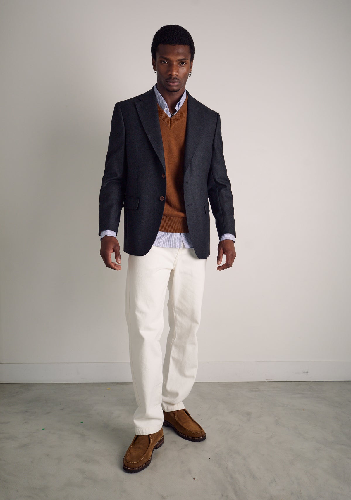 Blazer H Poet Lana Gris Medio Jaspe