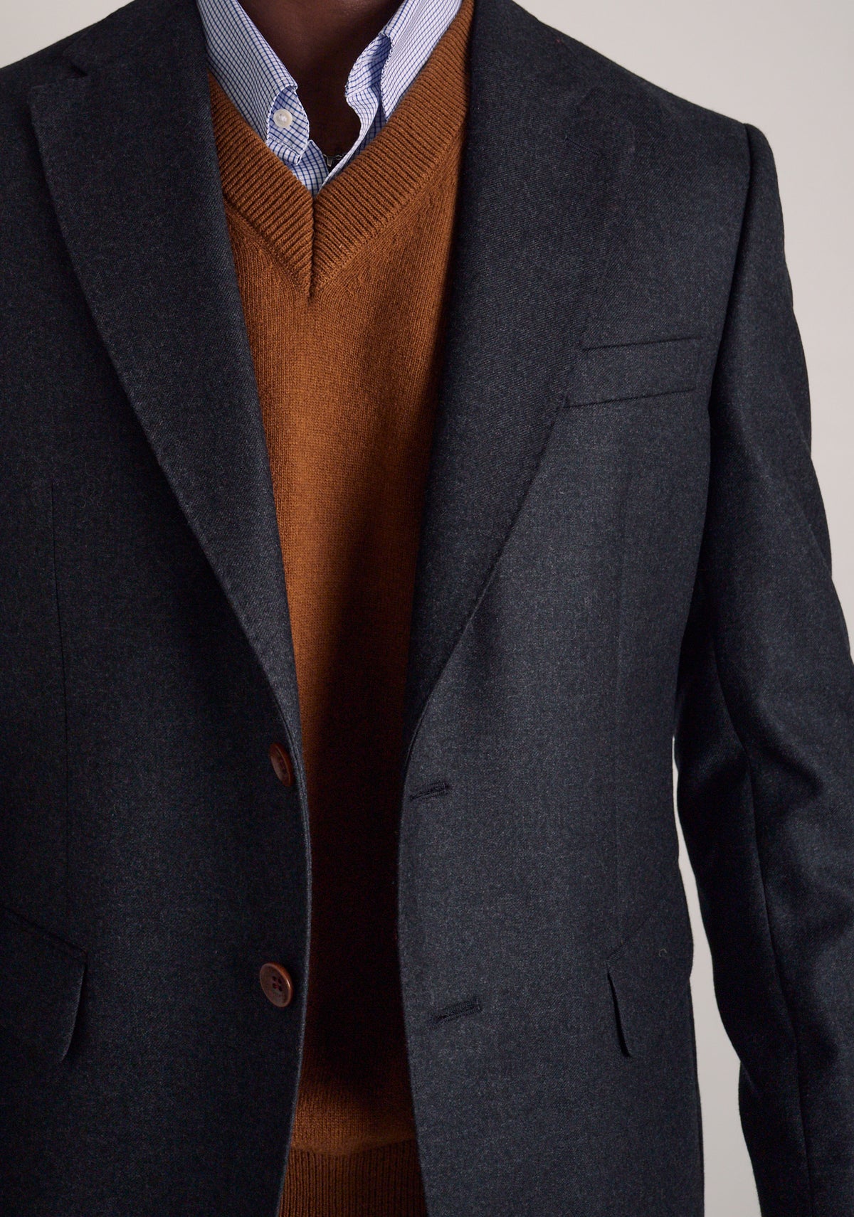 Blazer H Poet Lana Gris Medio Jaspe