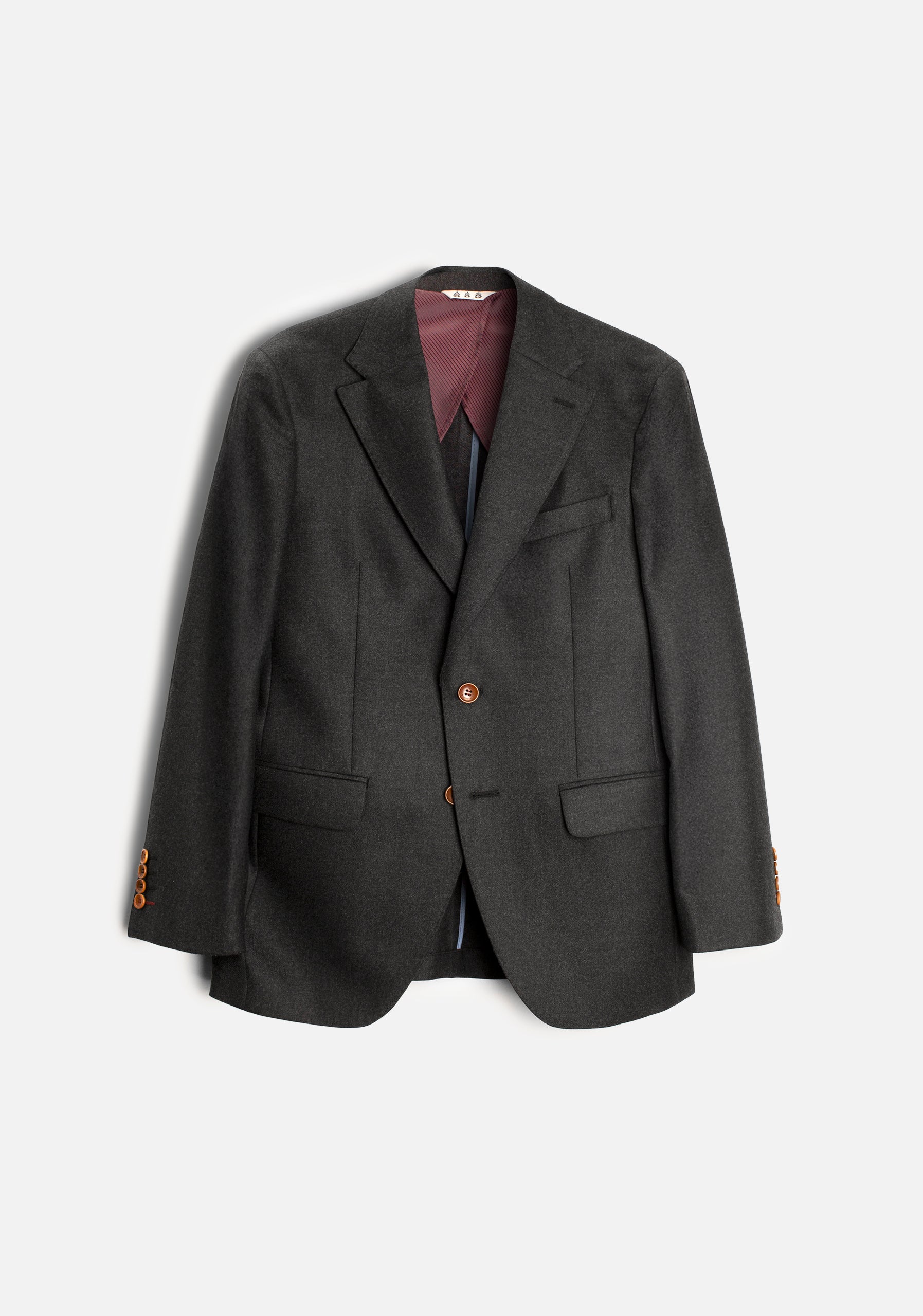 Blazer H Poet Lana Desest Gris Osc Jaspe