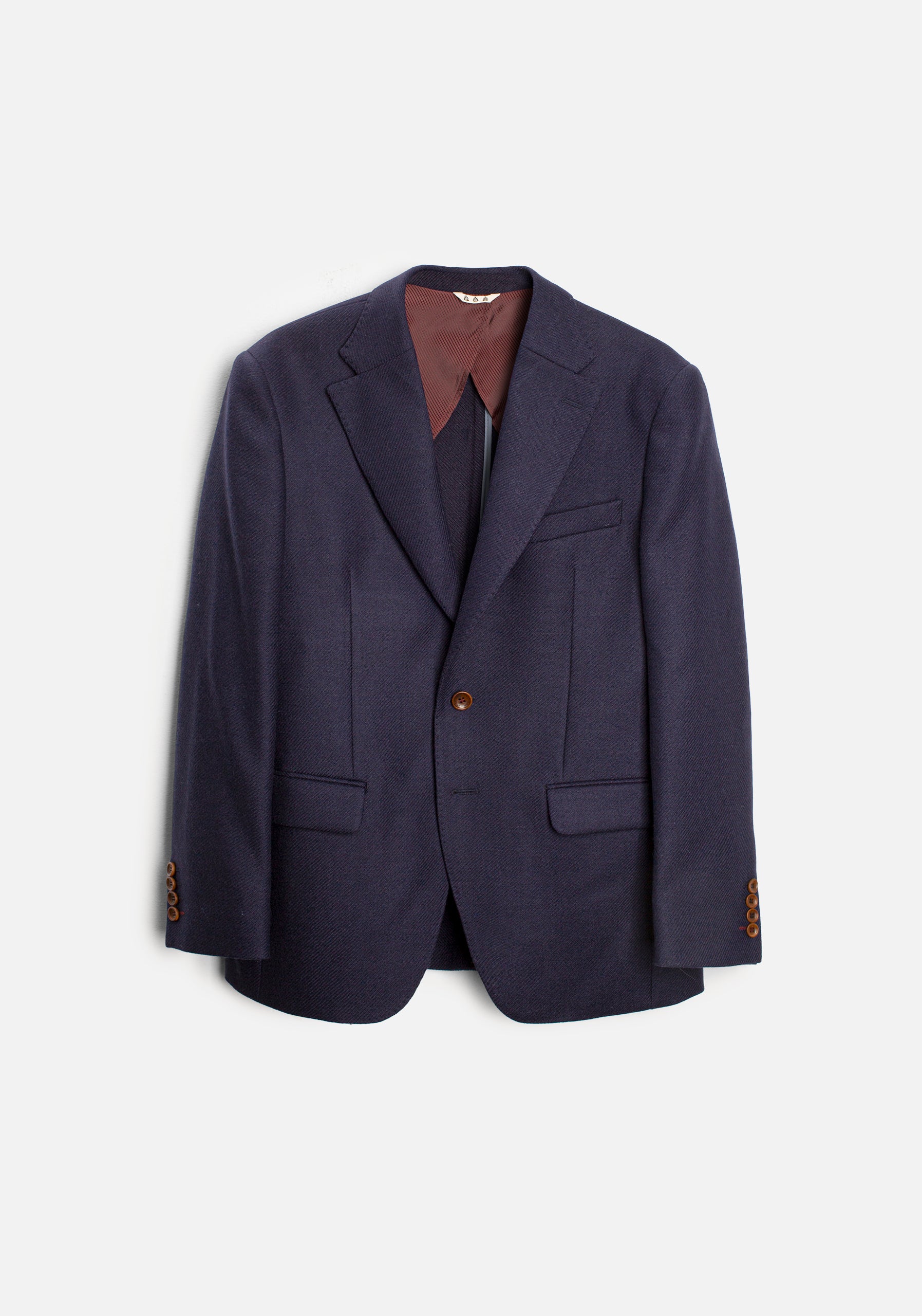 Blazer H Poet Lana Unicolor Azul Osc.