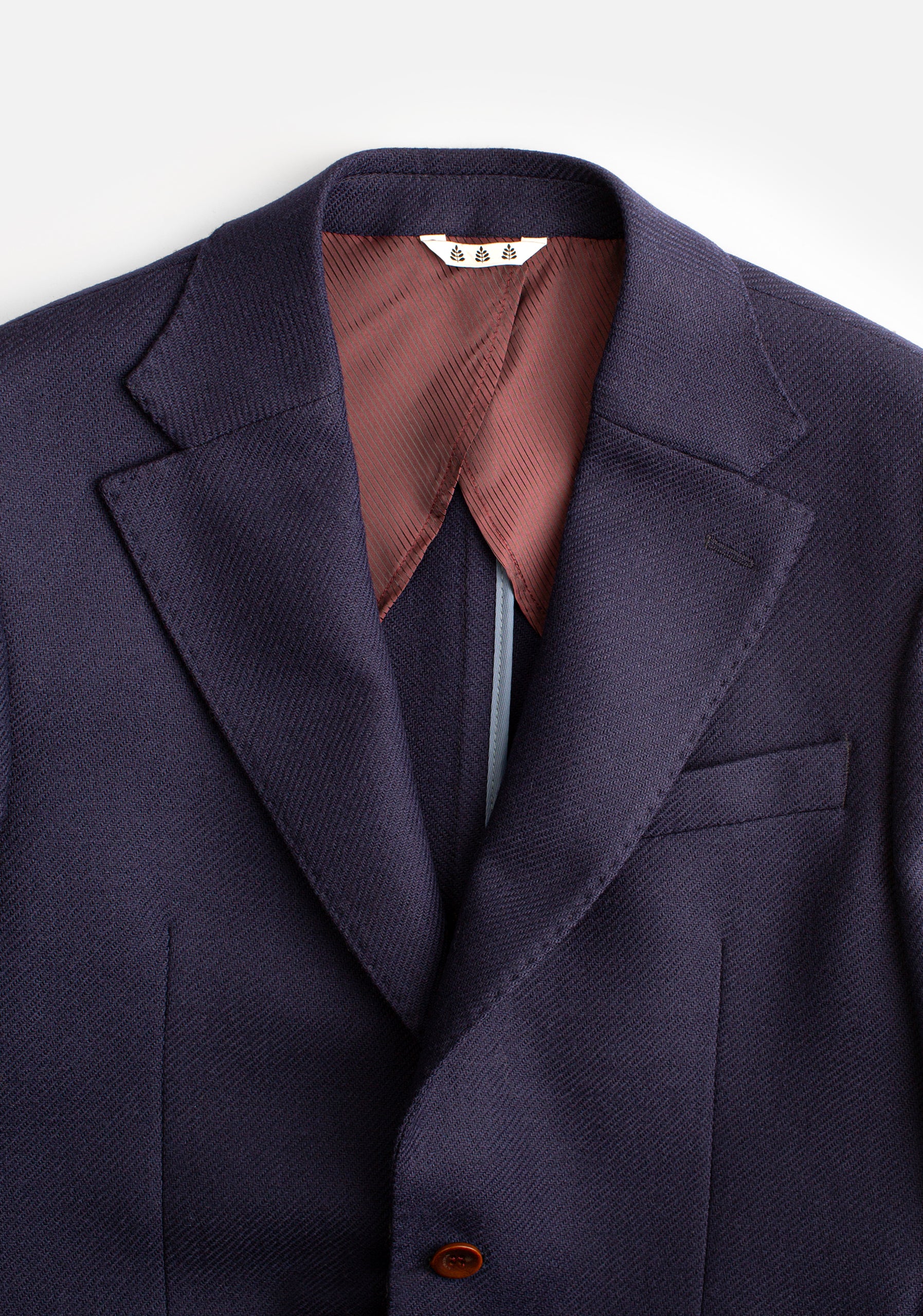 Blazer H Poet Lana Unicolor Azul Osc.