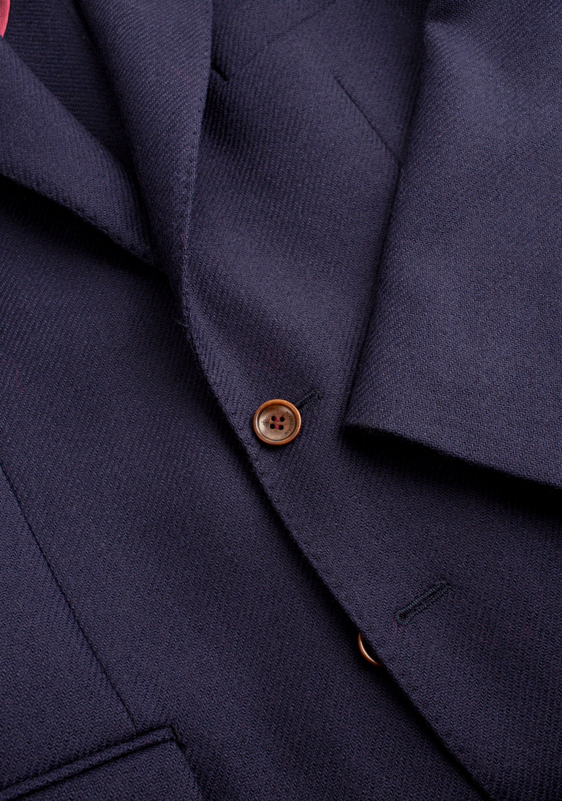 Blazer H Poet Lana Unicolor Azul Osc.