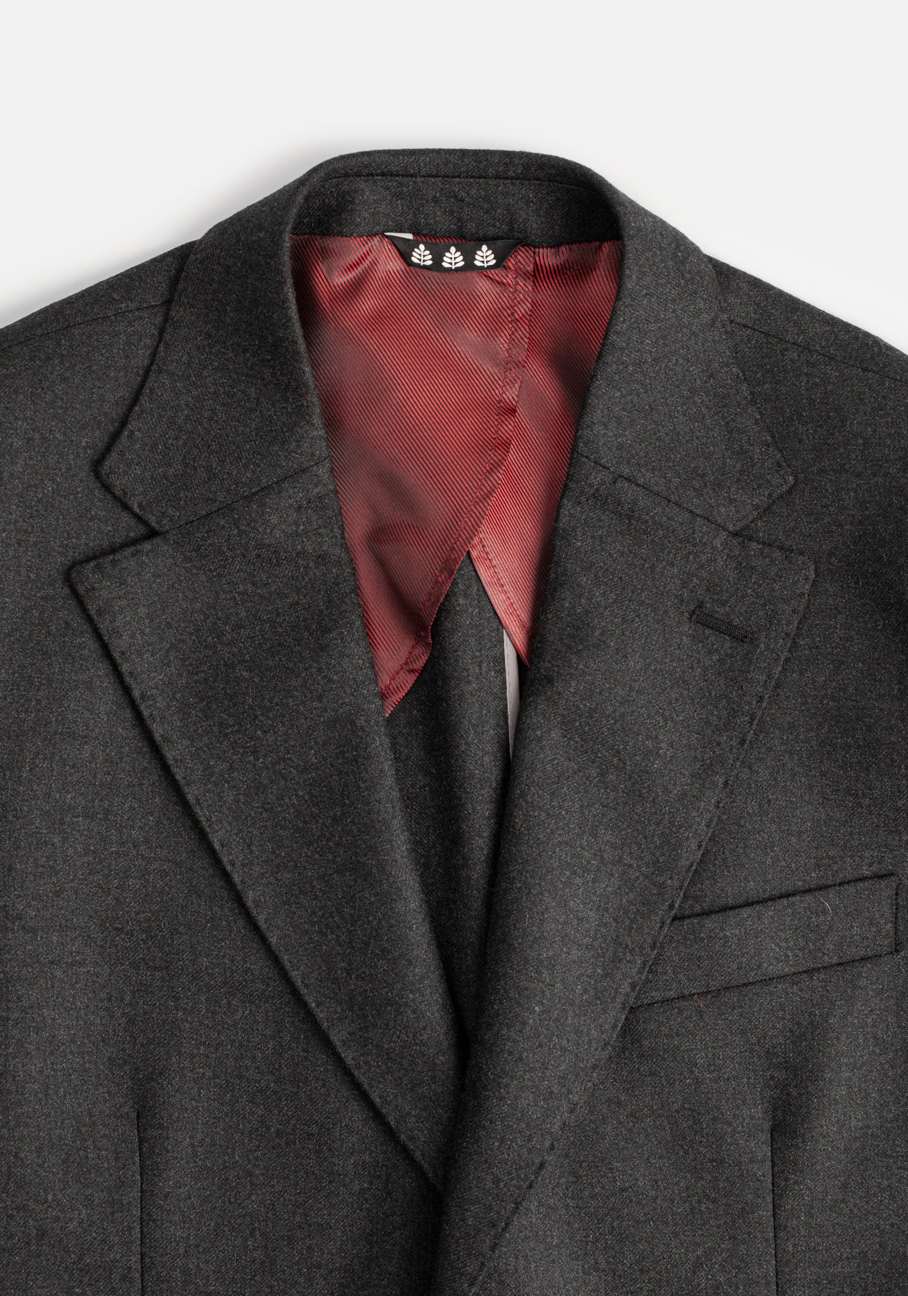 Blazer H Poet Lana Unicolor Gris Osc