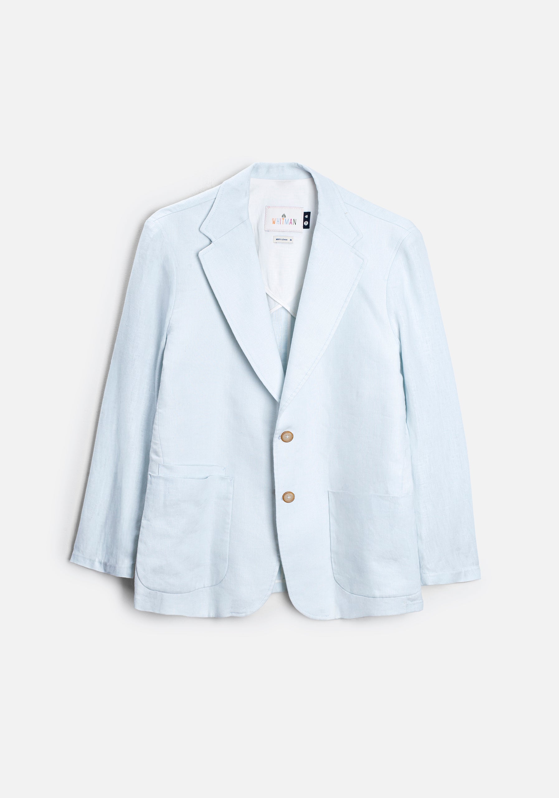 Blazer Lino Azul Celeste