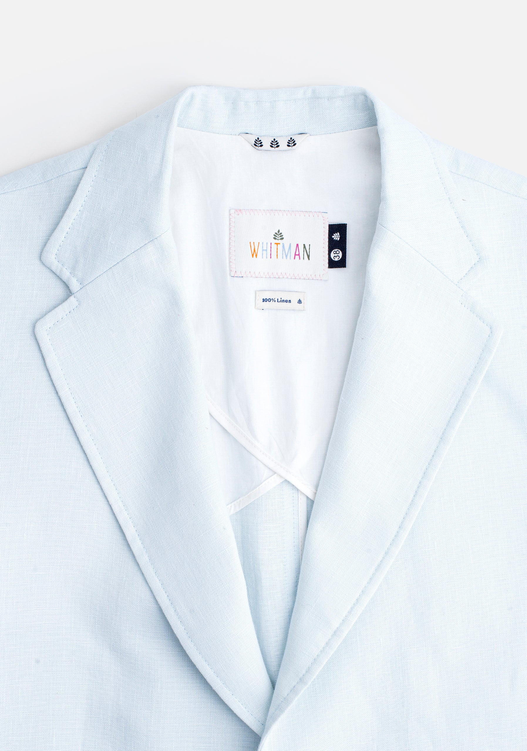 Blazer Lino Azul Celeste