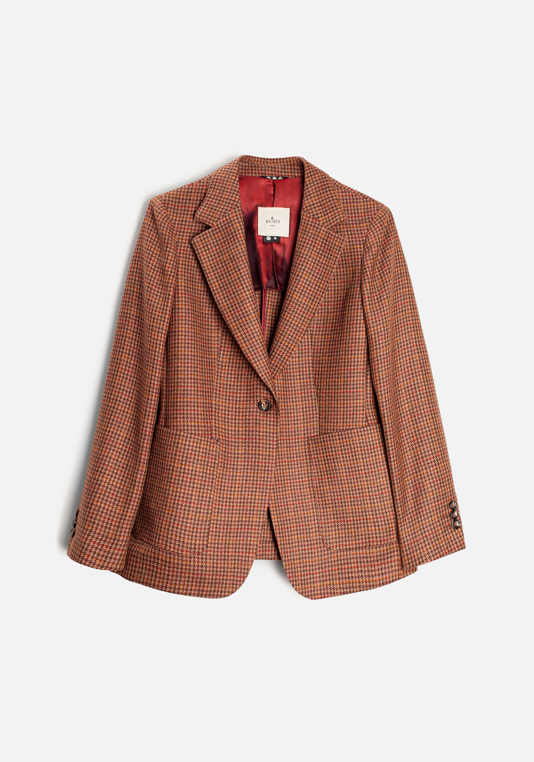 Blazer M Agatha Lana Gallineto Café - Rosado