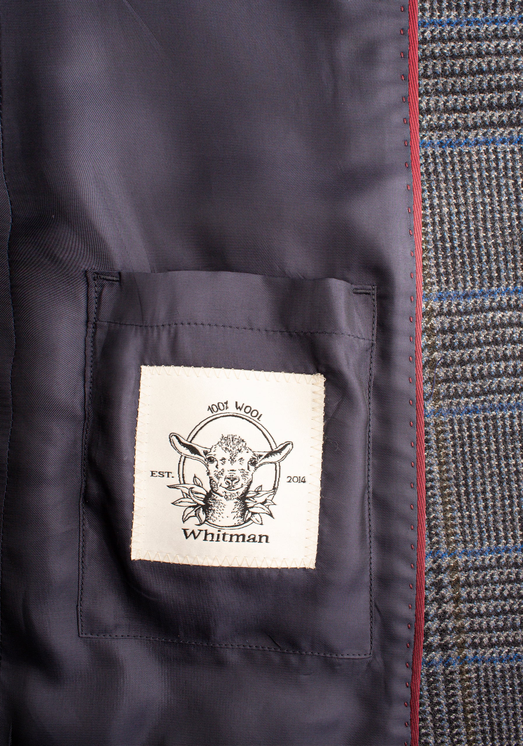 Blazer para mujer en Lana color Gris detalle bolsillo