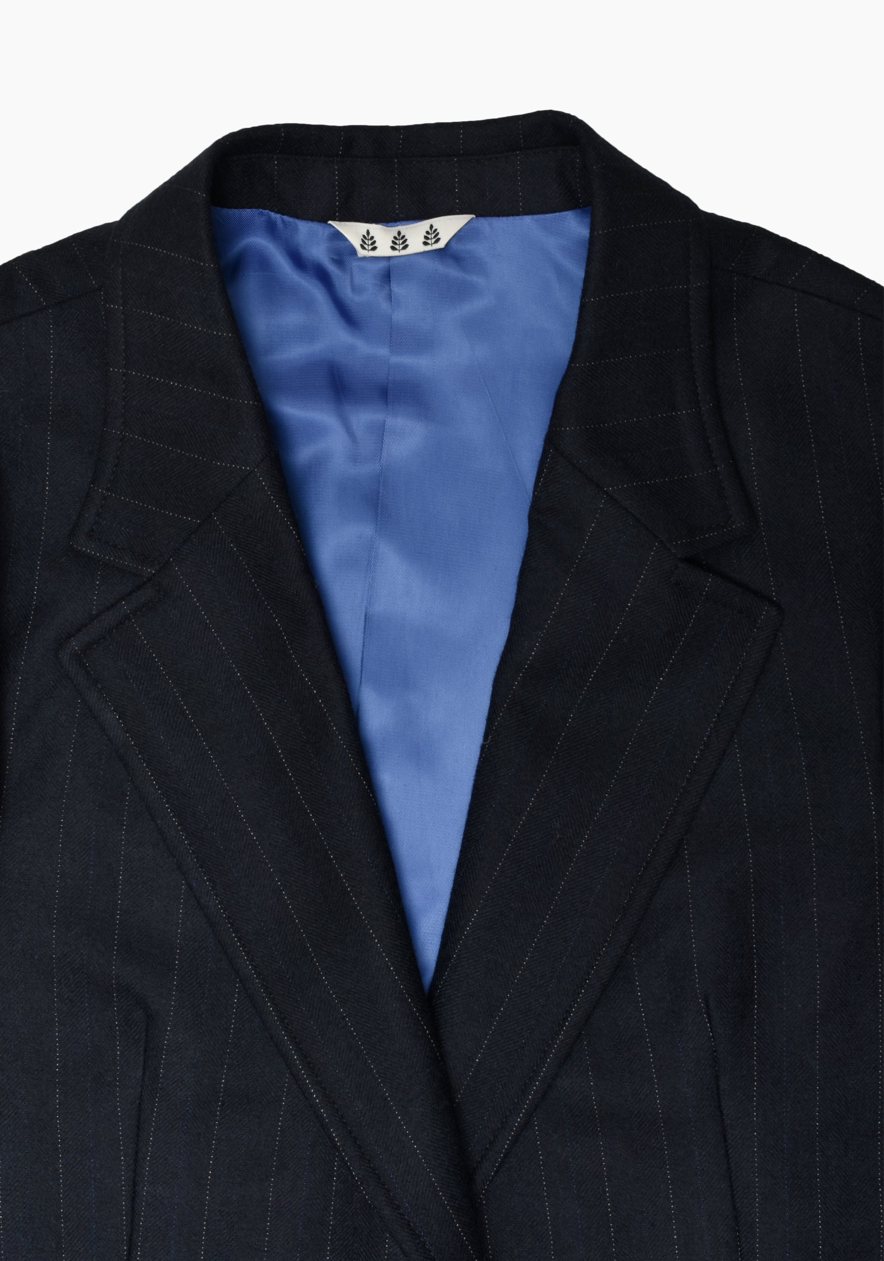 Blazer Poet Estructurado Azul Líneas