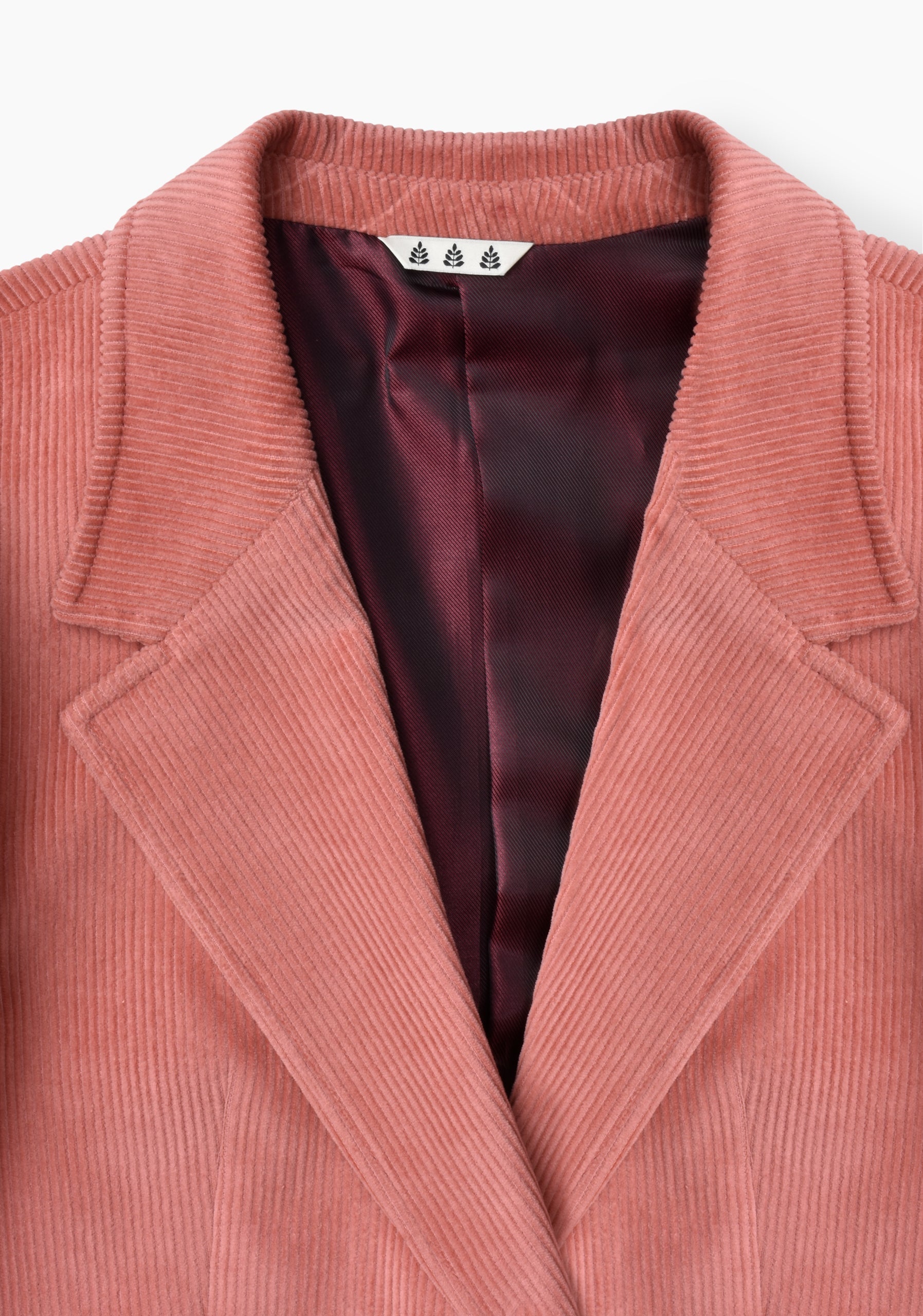 Blazer Poet Estructurado Pana Rosado