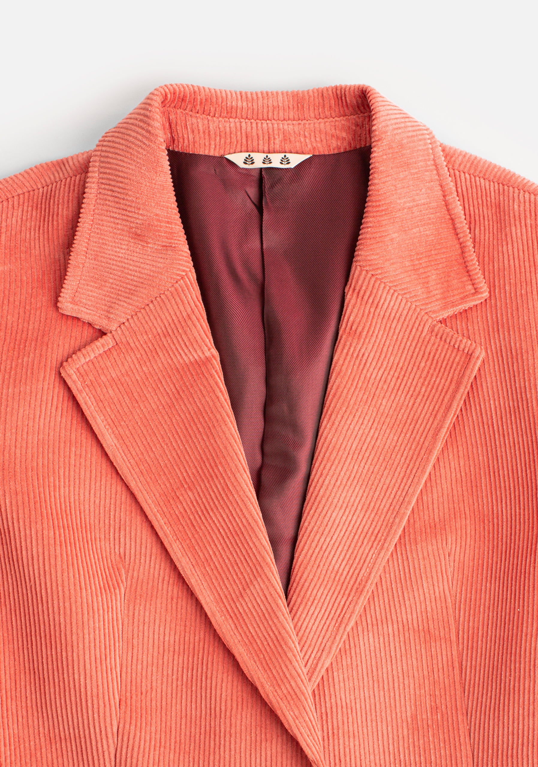 Blazer Poet Estructurado Pana Rosado
