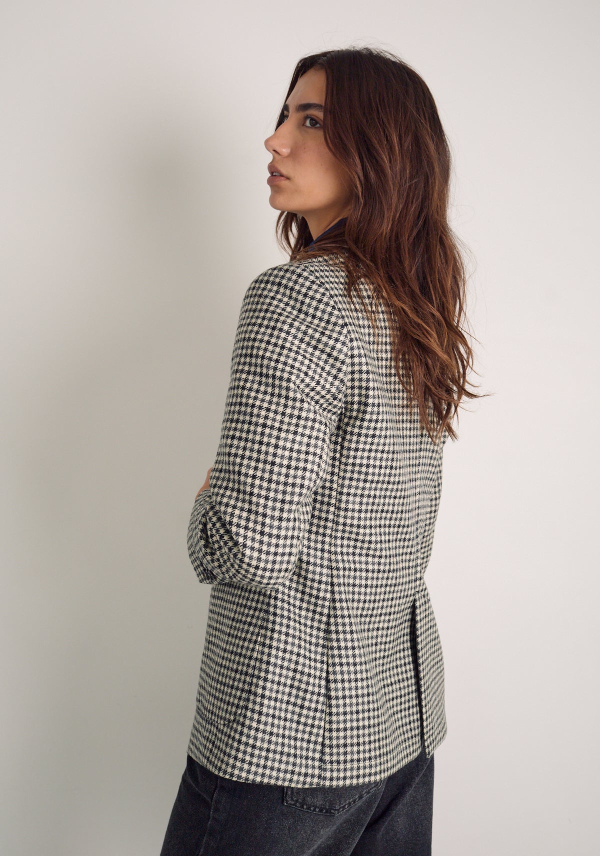 Blazer M Agatha Gallineto Marfil-Negro