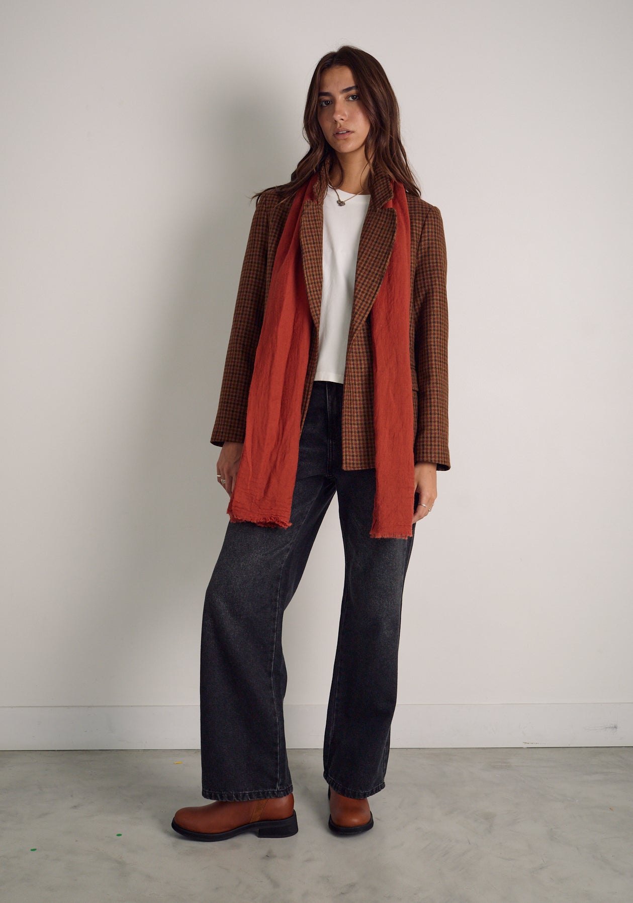 Blazer M Madisson Lana Cuadros Terracota