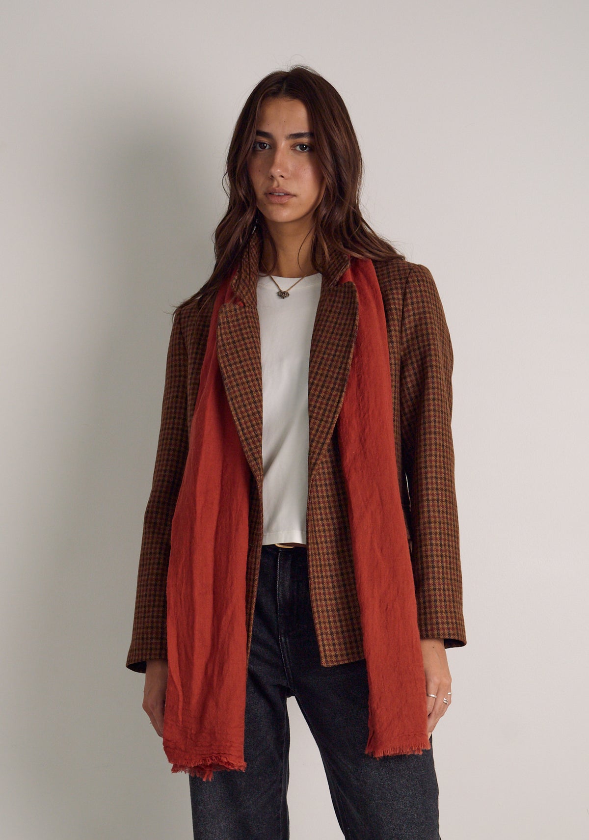 Blazer M Madisson Lana Cuadros Terracota-5