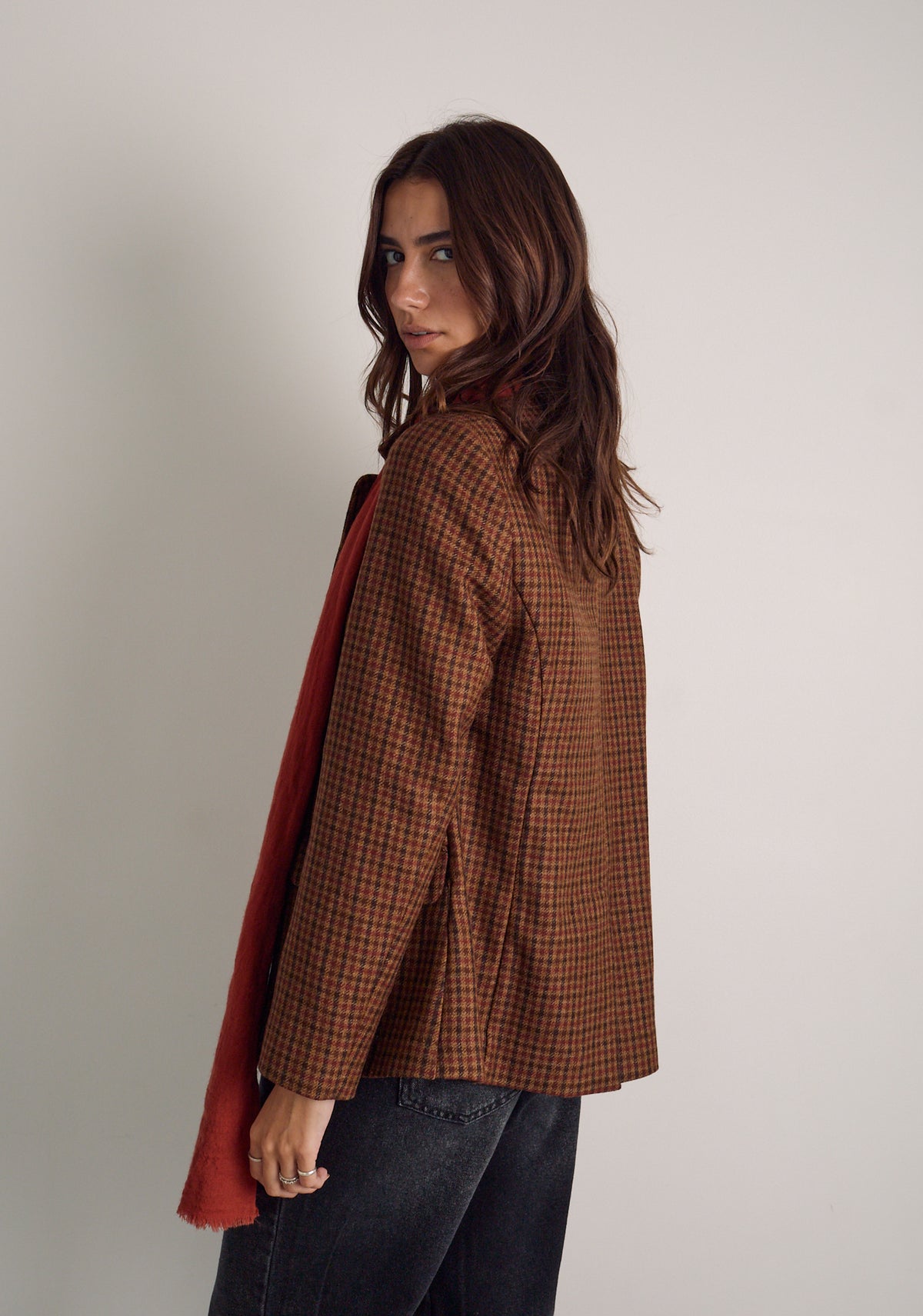 Blazer M Madisson Lana Cuadros Terracota-4