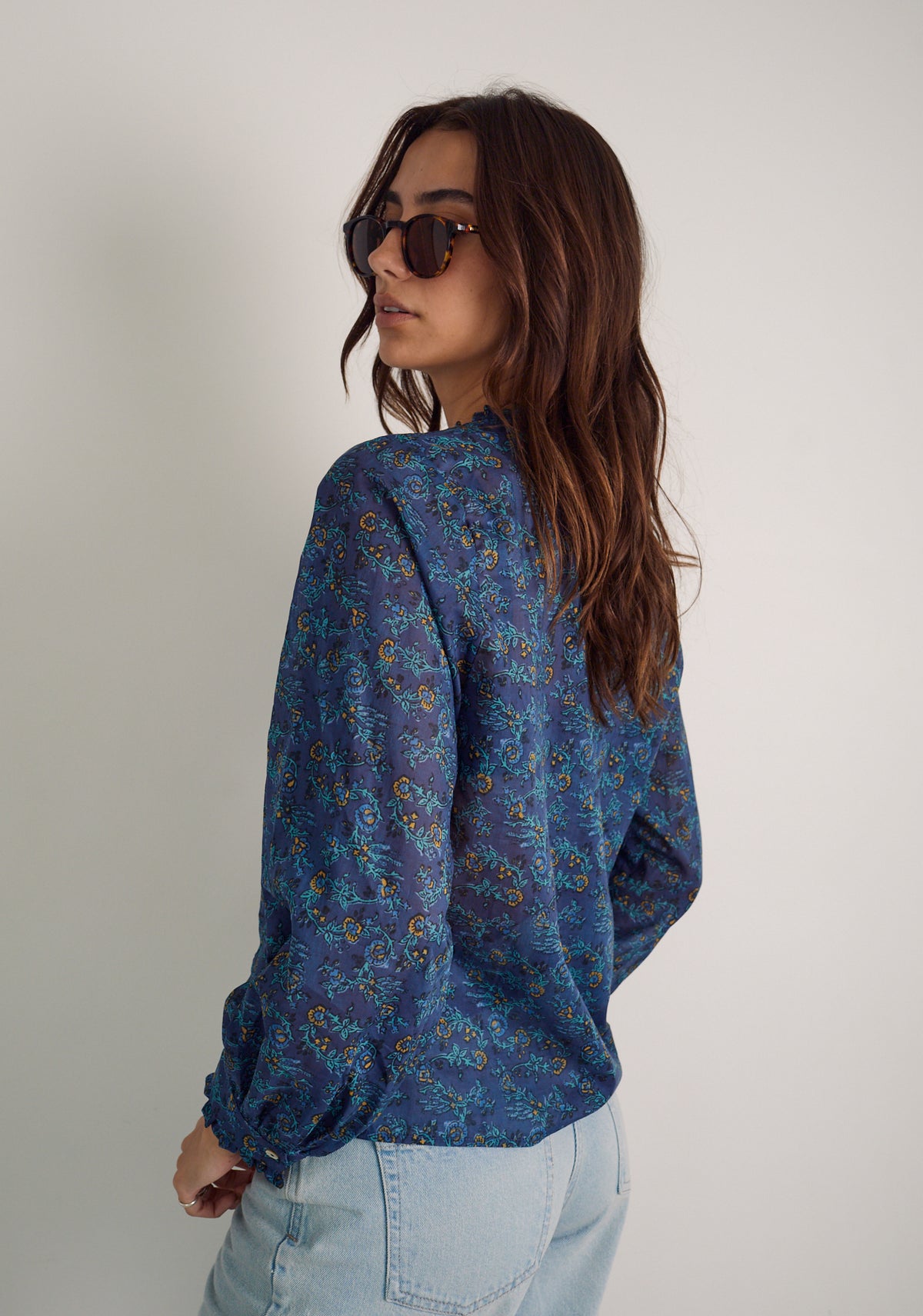 Blusa M Amelia Estampado Azul