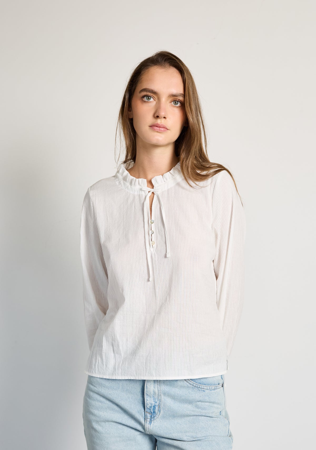 Blusa M Amelia Marfil