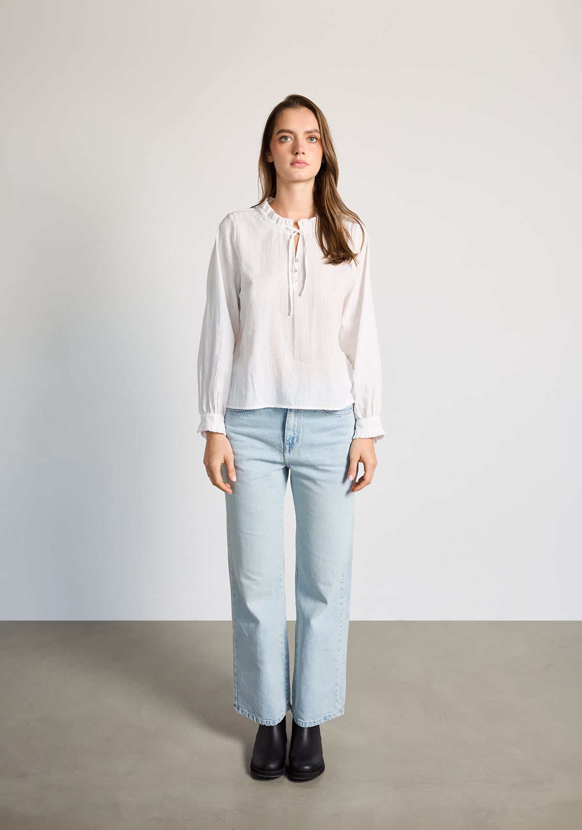 Blusa M Amelia Marfil