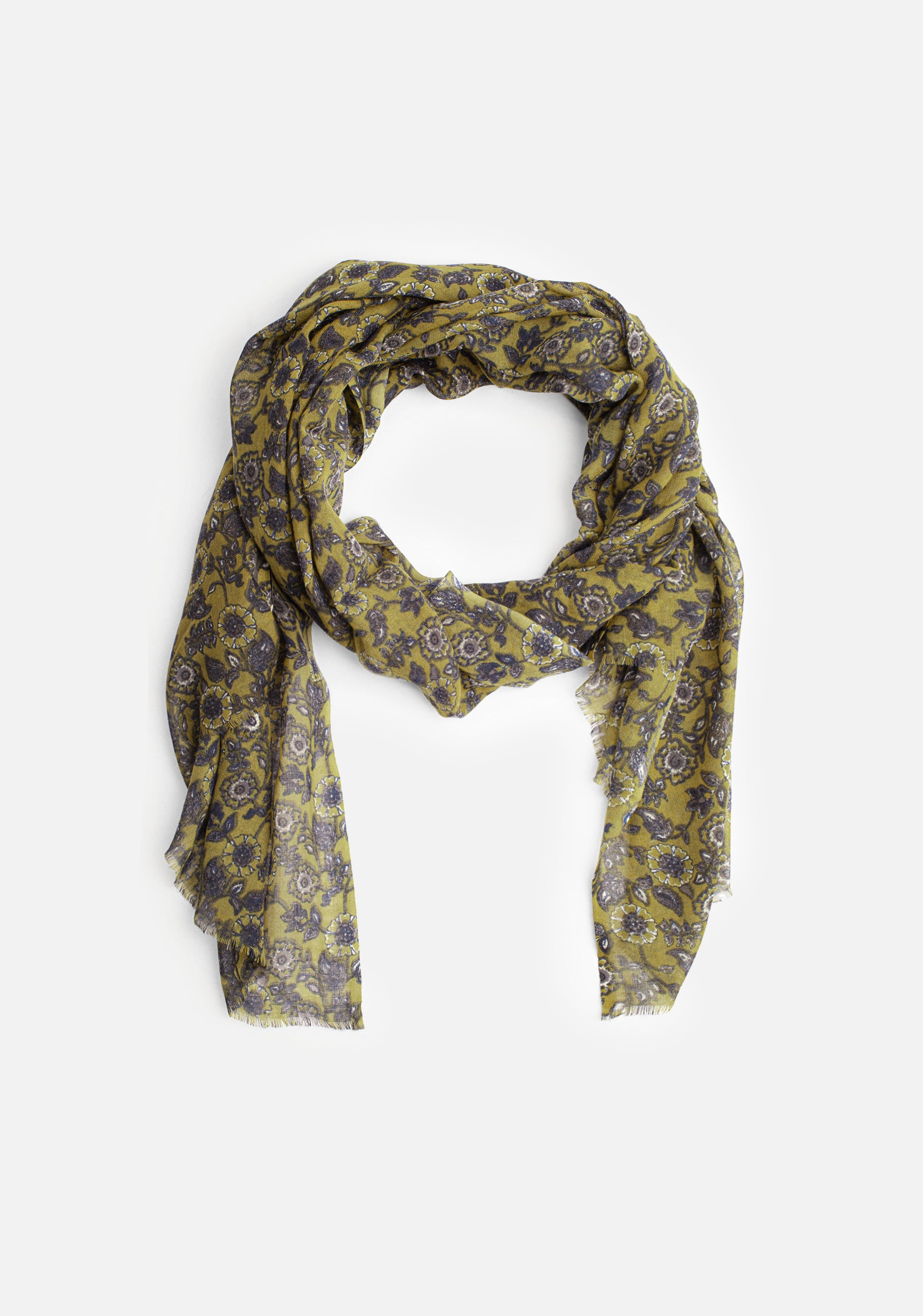 Bufanda U Jaipur Flo. Verde-1