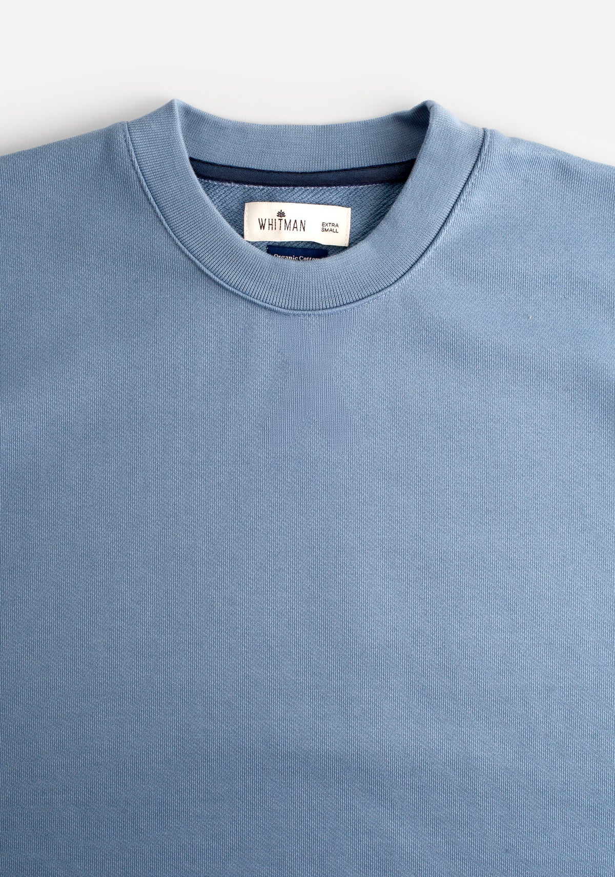 Buzo H Crew Neck Unicolor Azul Claro