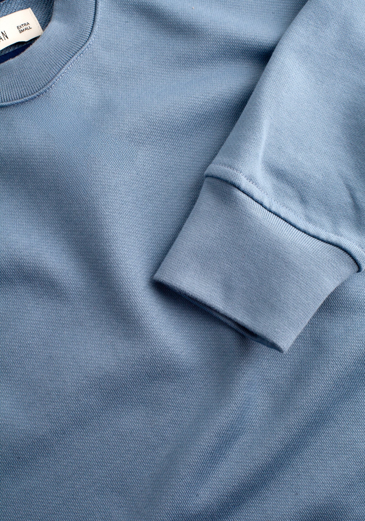 Buzo H Crew Neck Unicolor Azul Claro