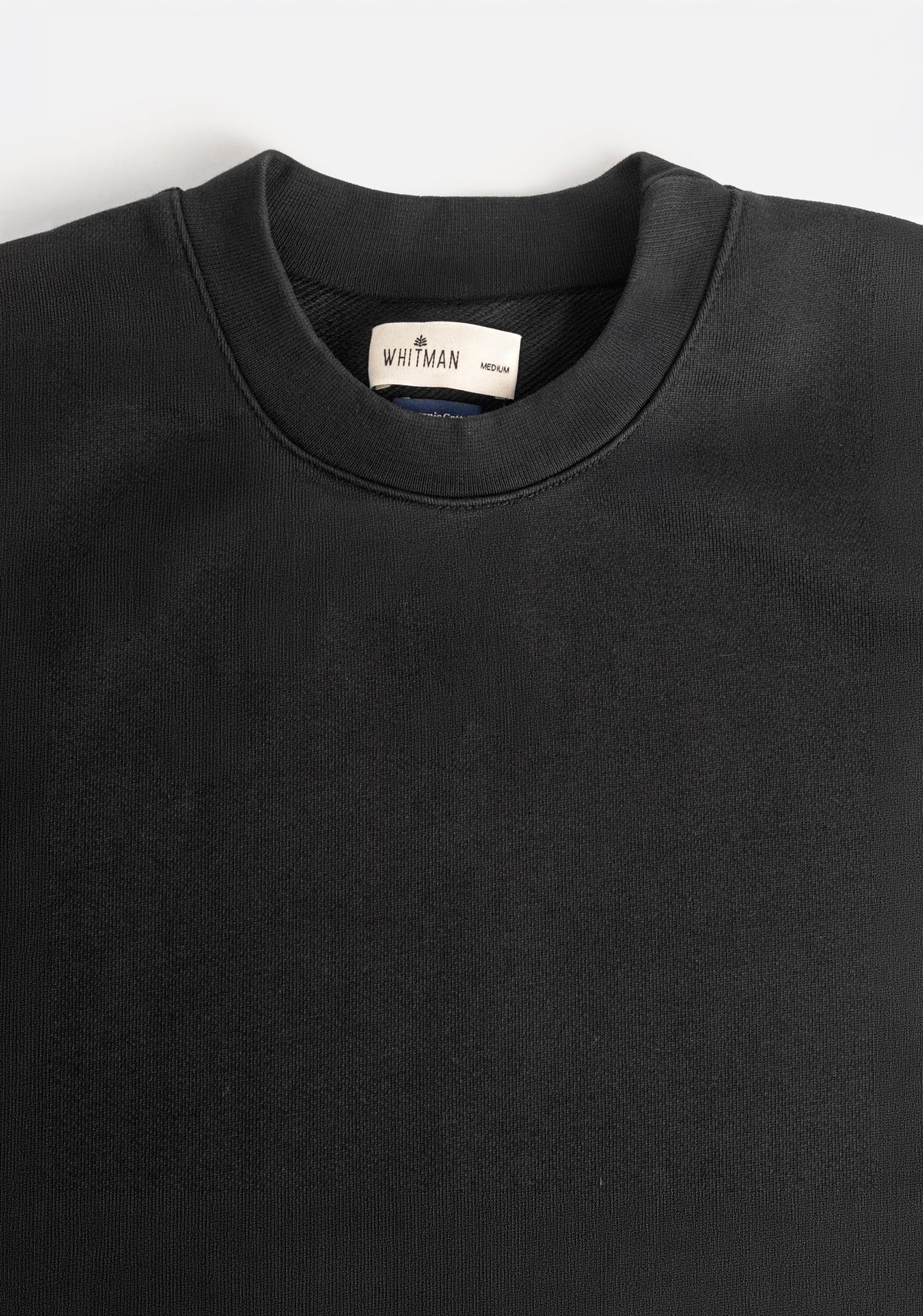 Buzo H Crew Neck Unicolor Negro