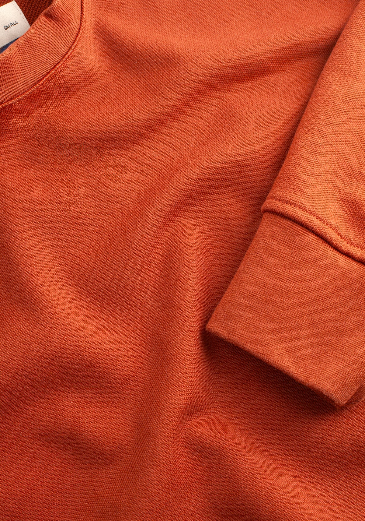 Buzo H Crew Neck Unicolor Terracota-3