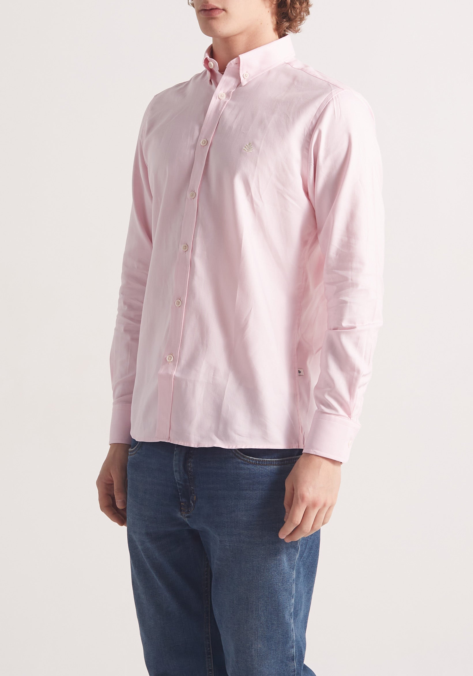 Camisa Whitman Rosada Cuello Button Down