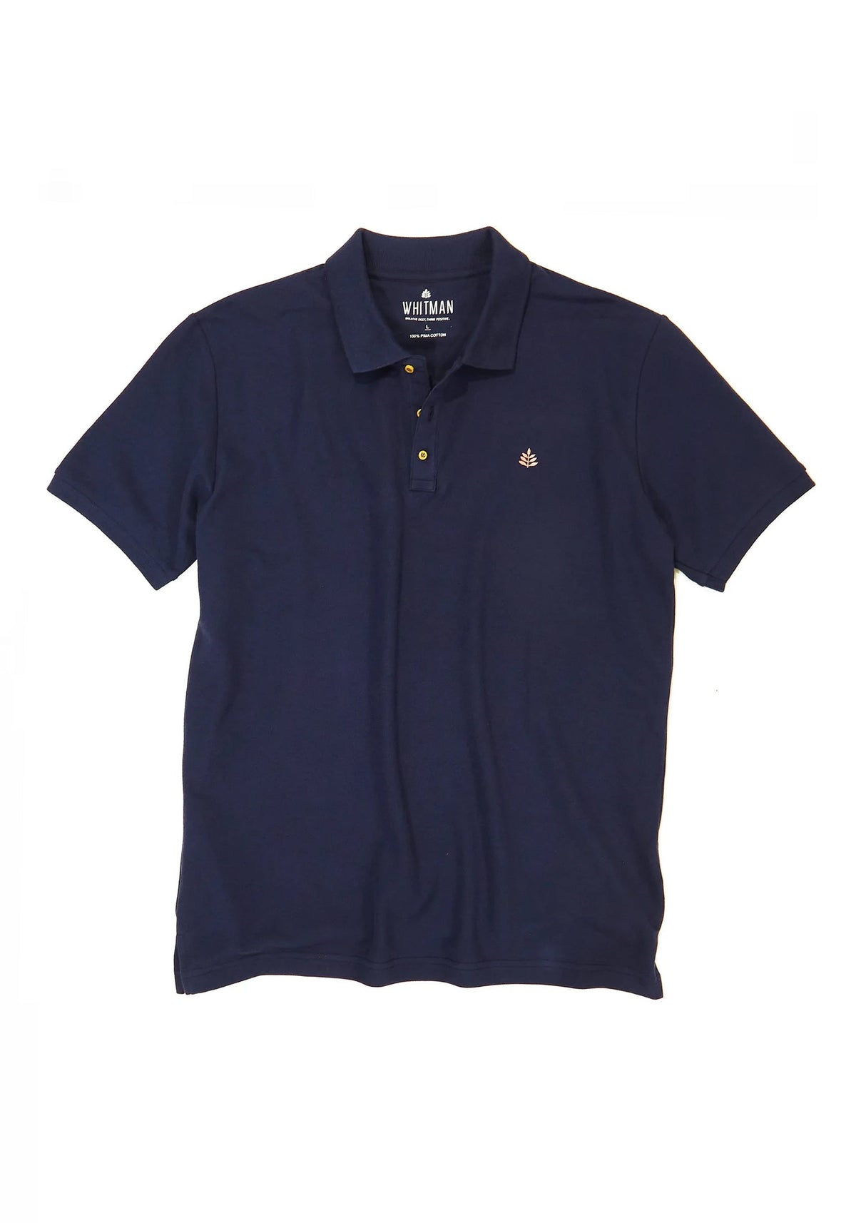 Camiseta Tipo Polo Azul Osc-1