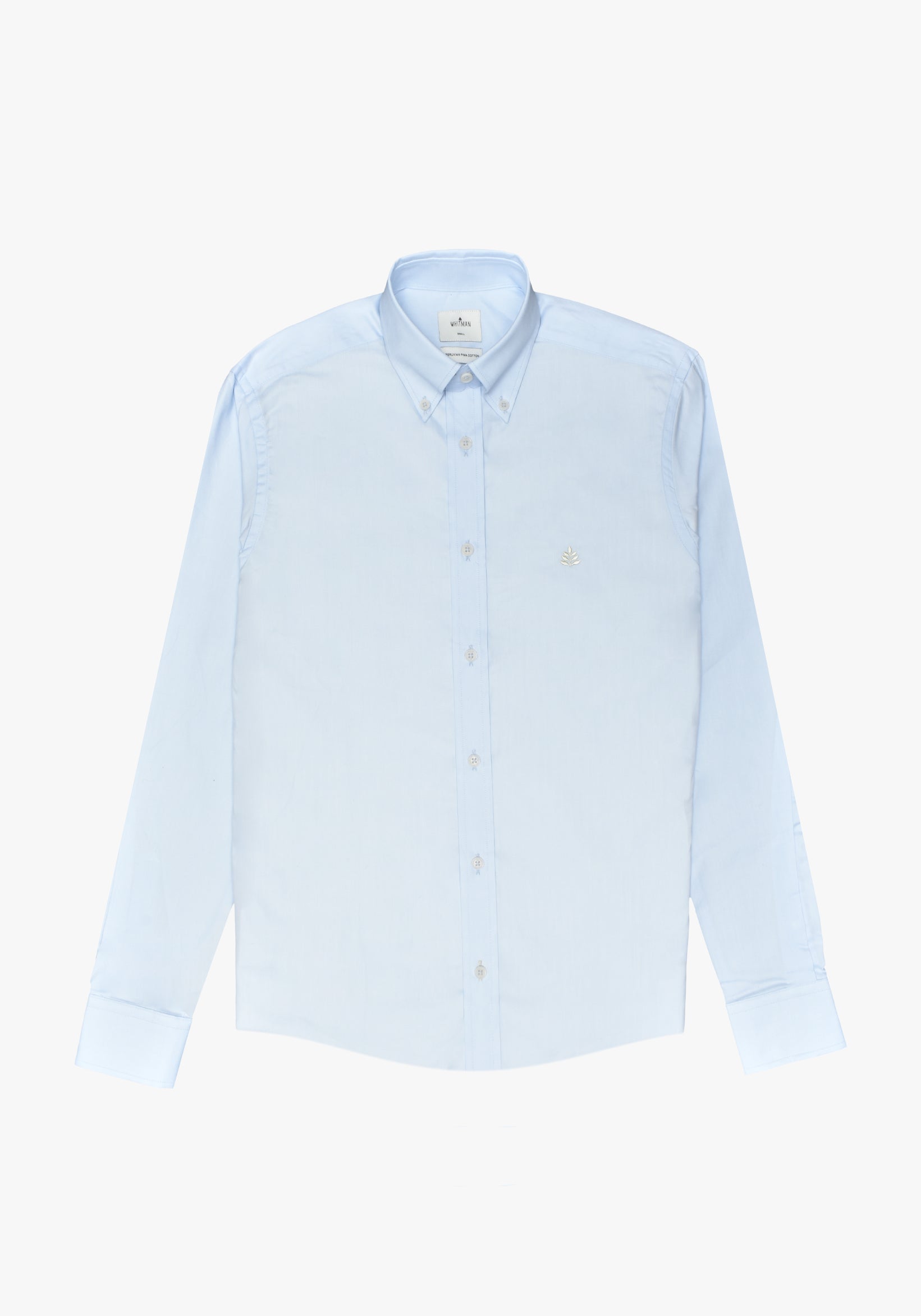 Camisa Azul Celeste Cuello Button Down L-Mar