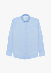 Camisa Azul Celeste Cuello Francés L-Mar