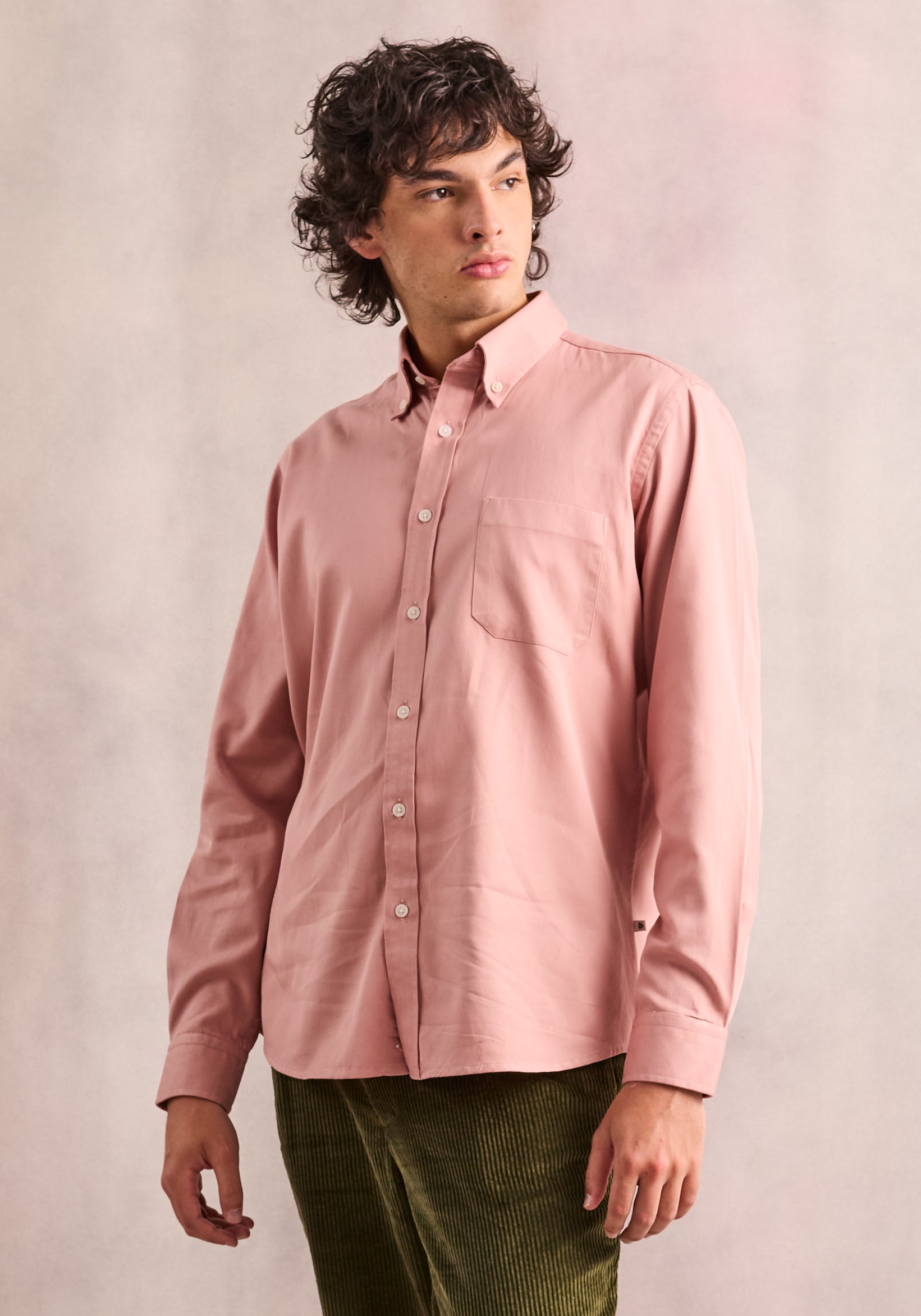 Camisa Bolsillo Rosada