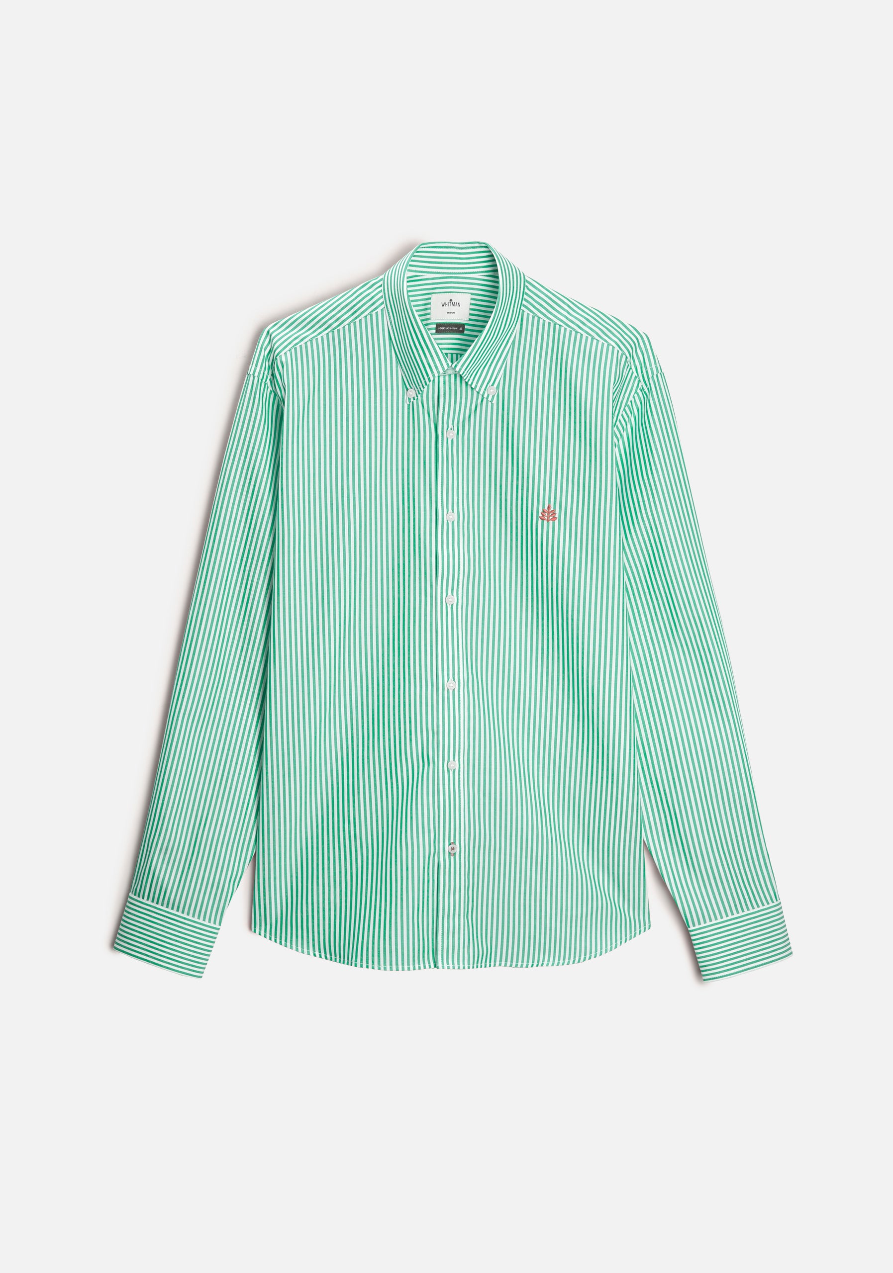 Camisa H CBD Rayas Med L-Sal Verde Medio