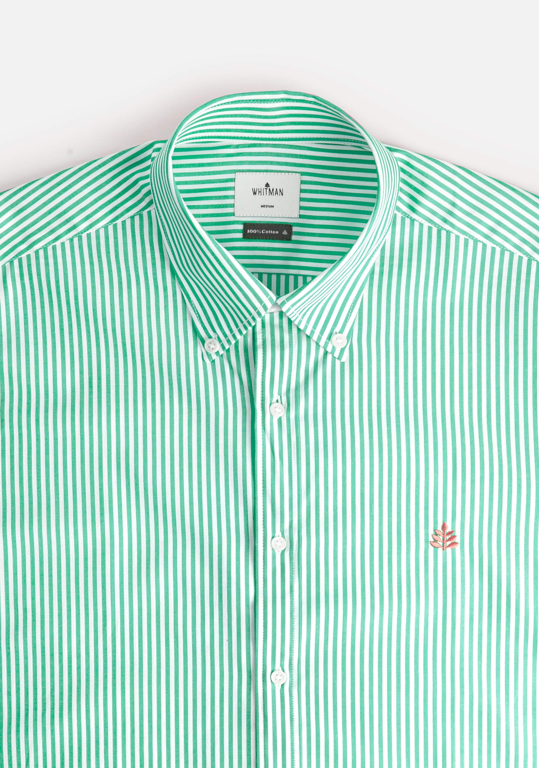 Camisa H CBD Rayas Med L-Sal Verde Medio